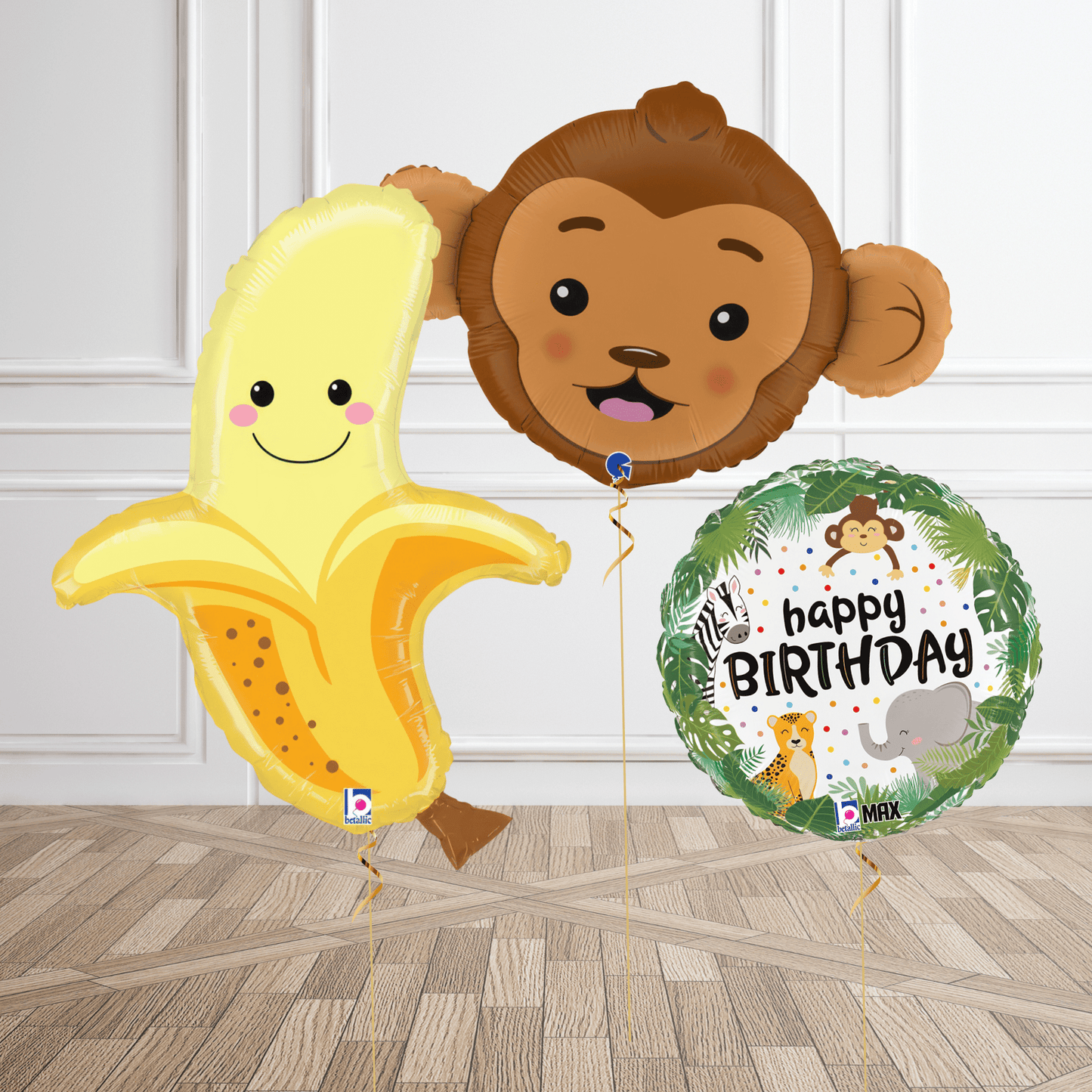 Jungle Monkey & Banana Balloon Bouquet | The Party Hut