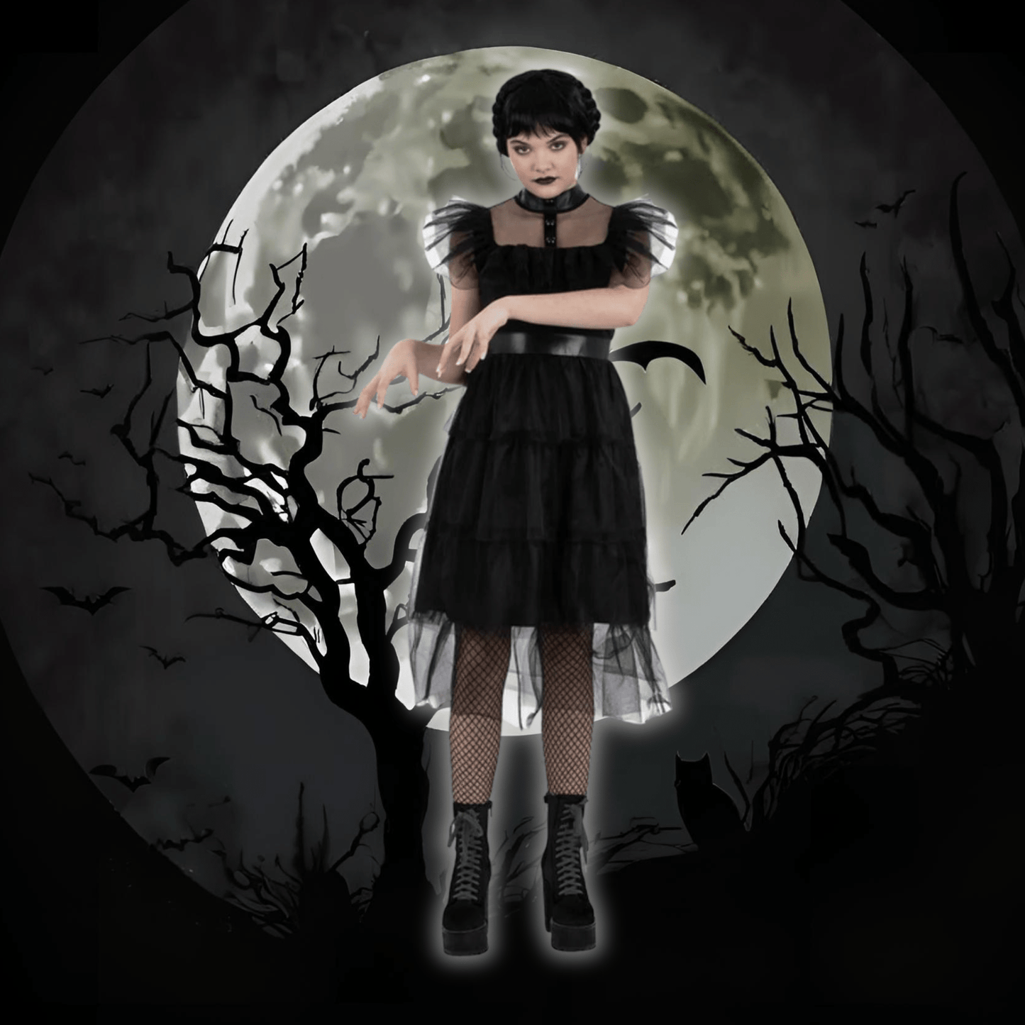 Kids Gothic Prom Costume | The Party Hut