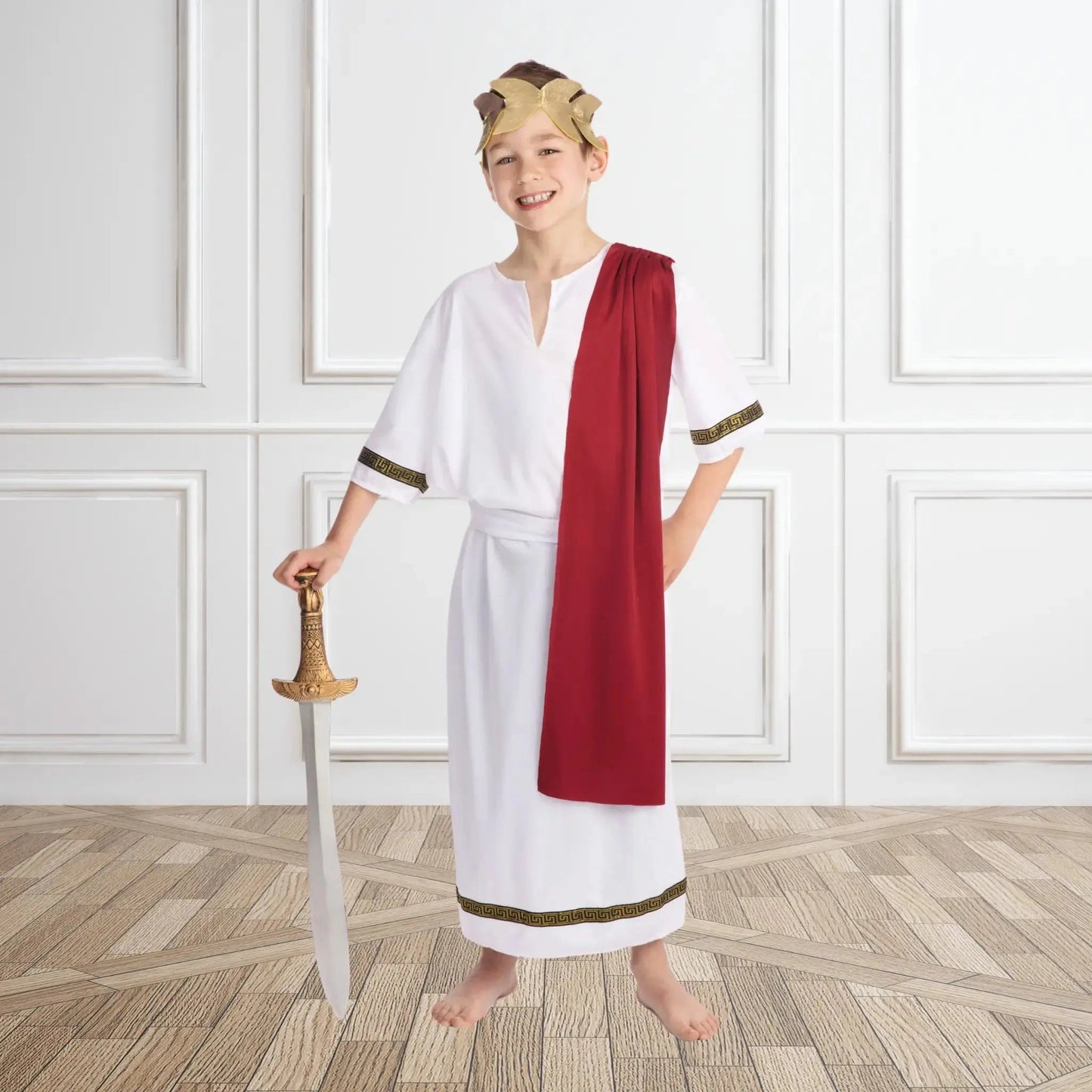 Kids Roman Emperor Costume - Regal and Authentic Design | The Party Hut