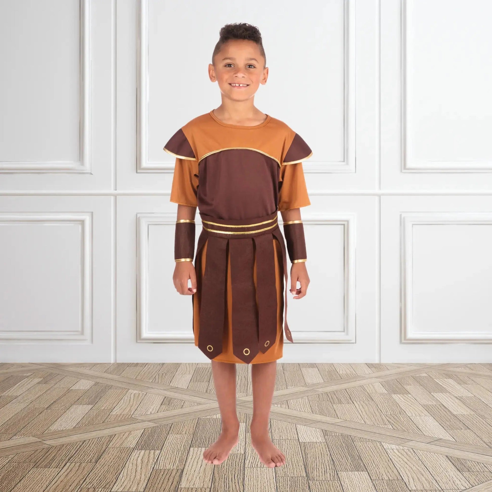 Kids Roman Soldier Costume - Historical Warrior Outfit