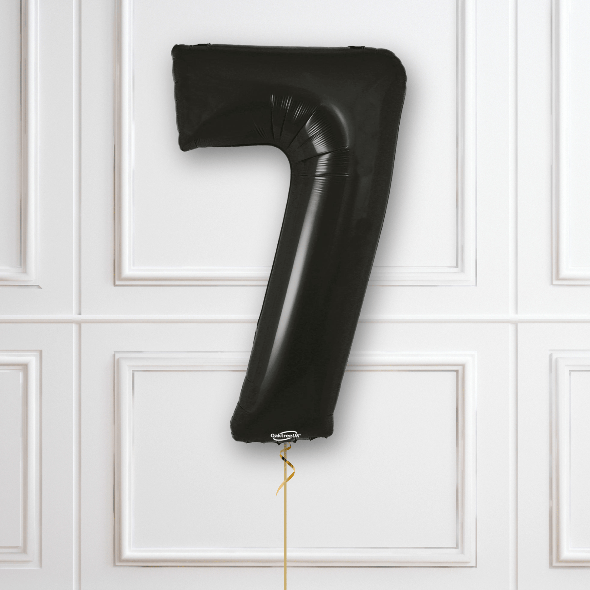 Large Black Foil Number Balloons