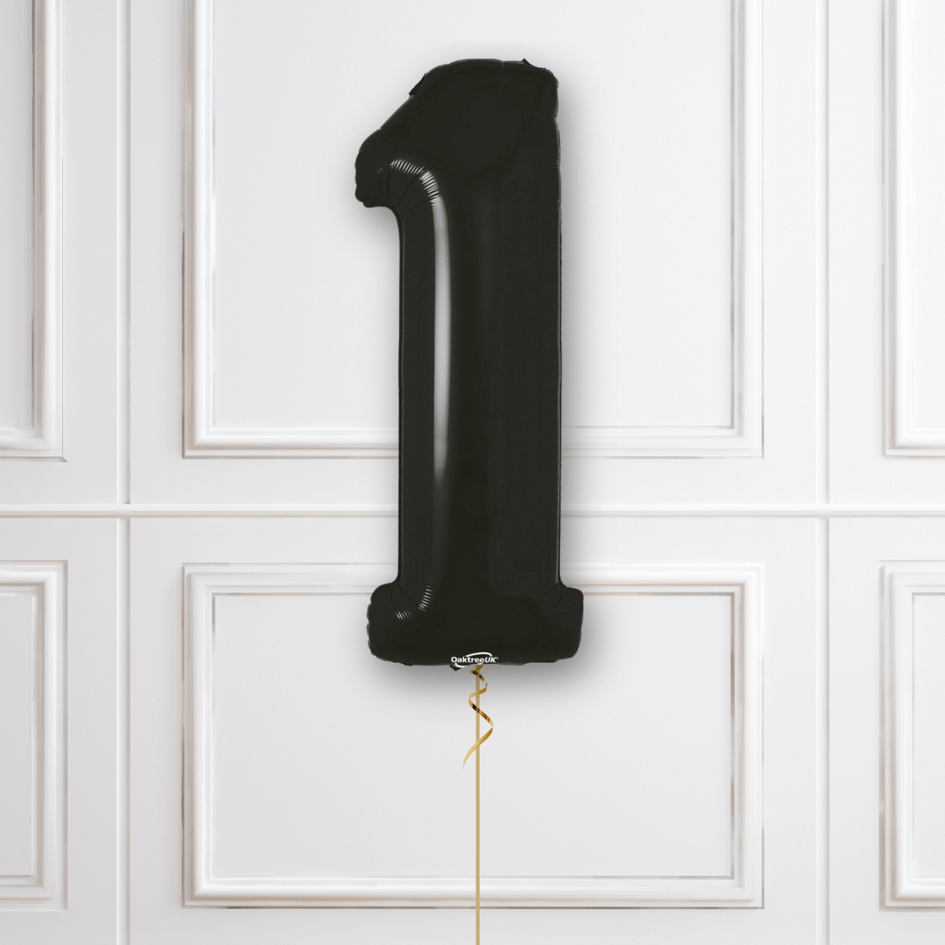 Large Black Foil Number Balloons