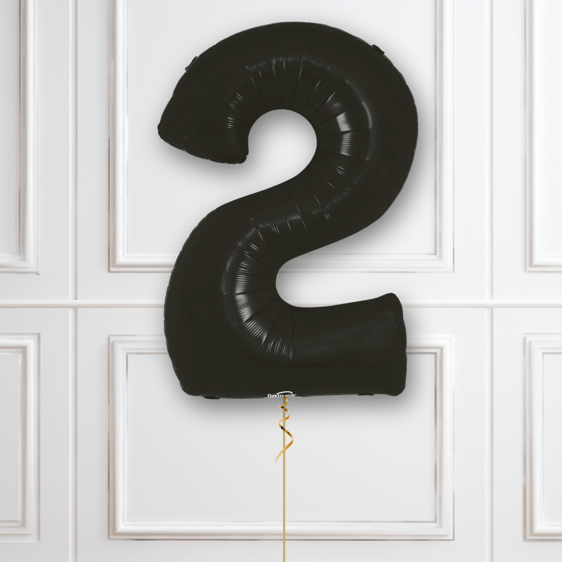 Large Black Foil Number Balloons