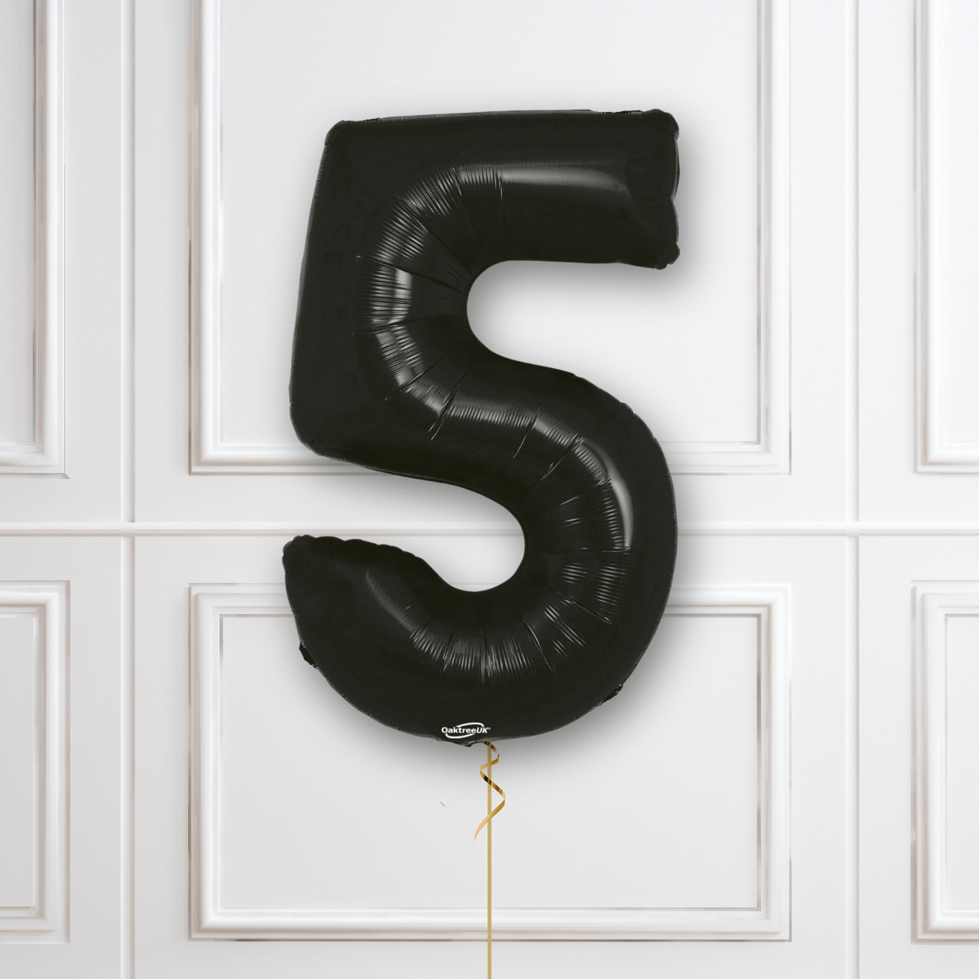 Large Black Foil Number Balloons