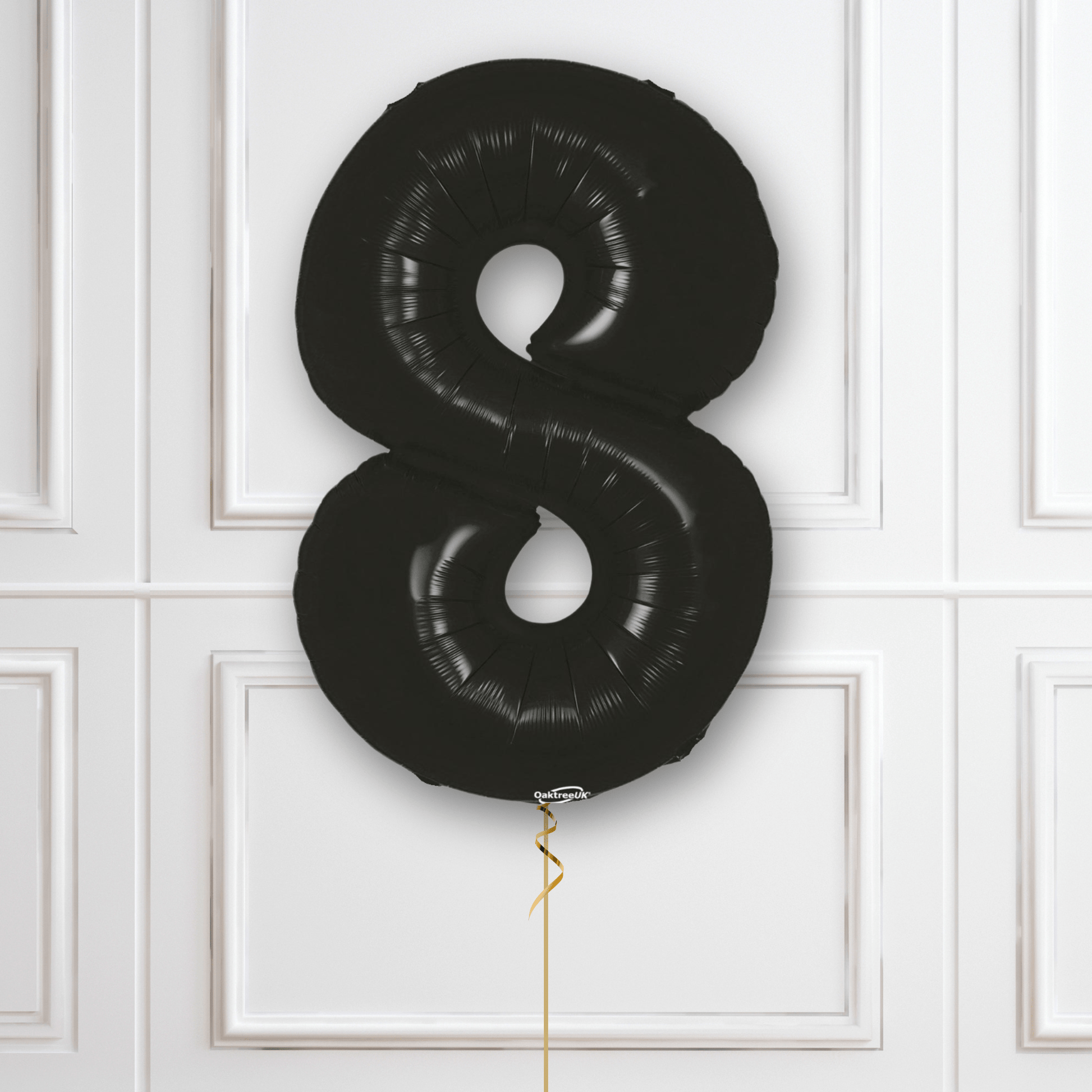 Large Black Foil Number Balloons