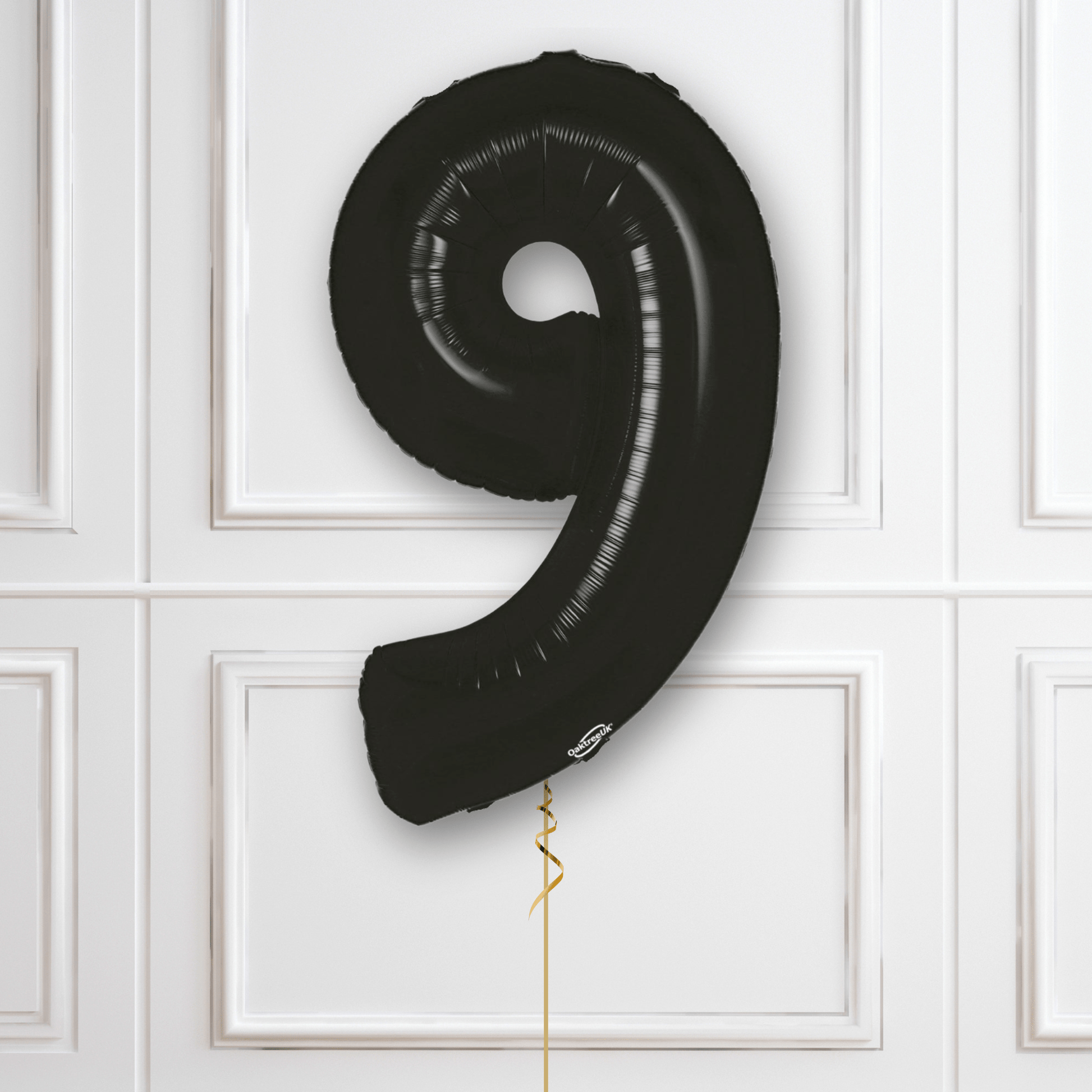 Large Black Foil Number Balloons