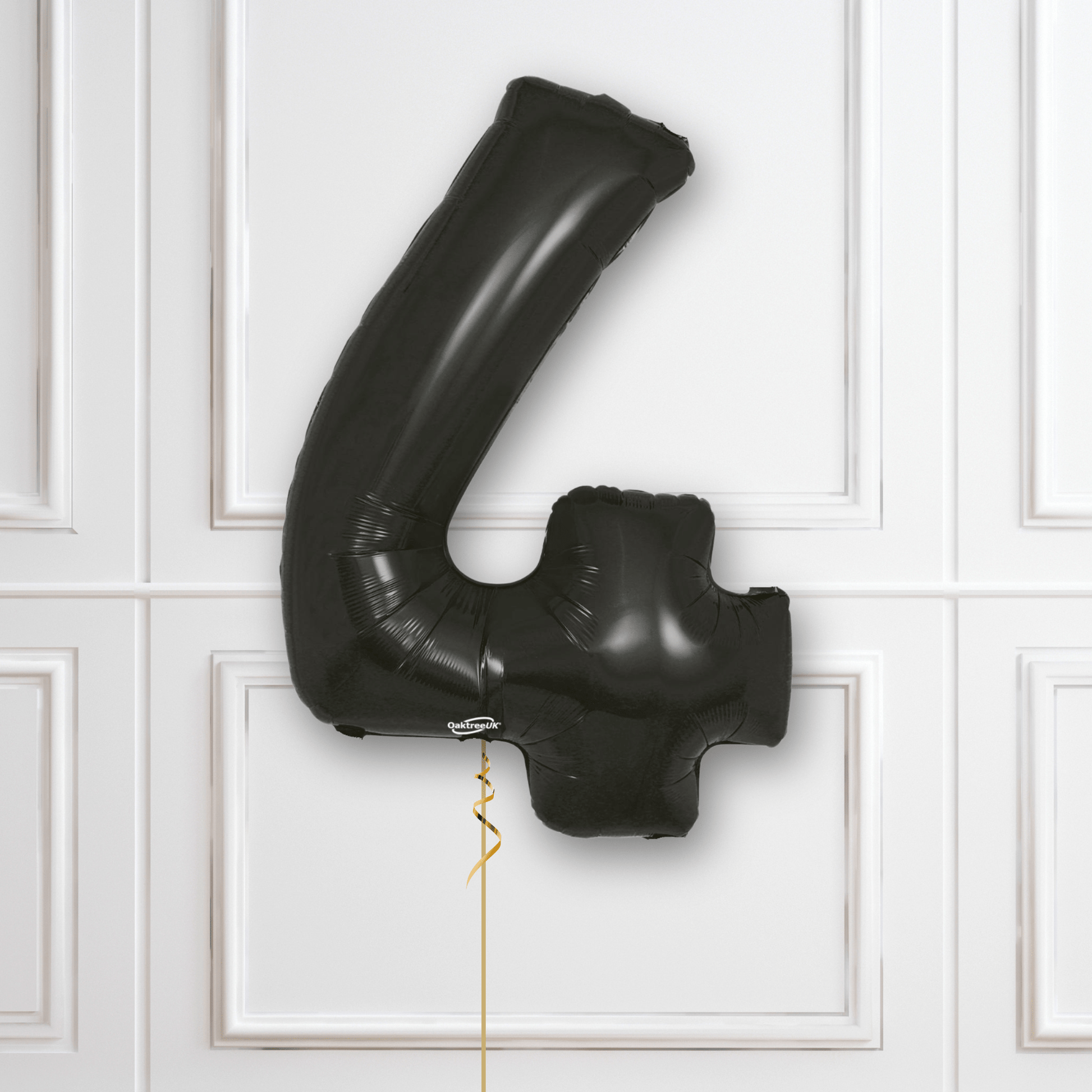 Large Black Foil Number Balloons