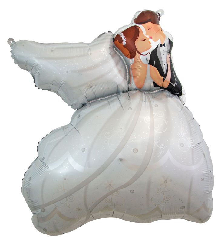 Large Bride & Groom Balloon