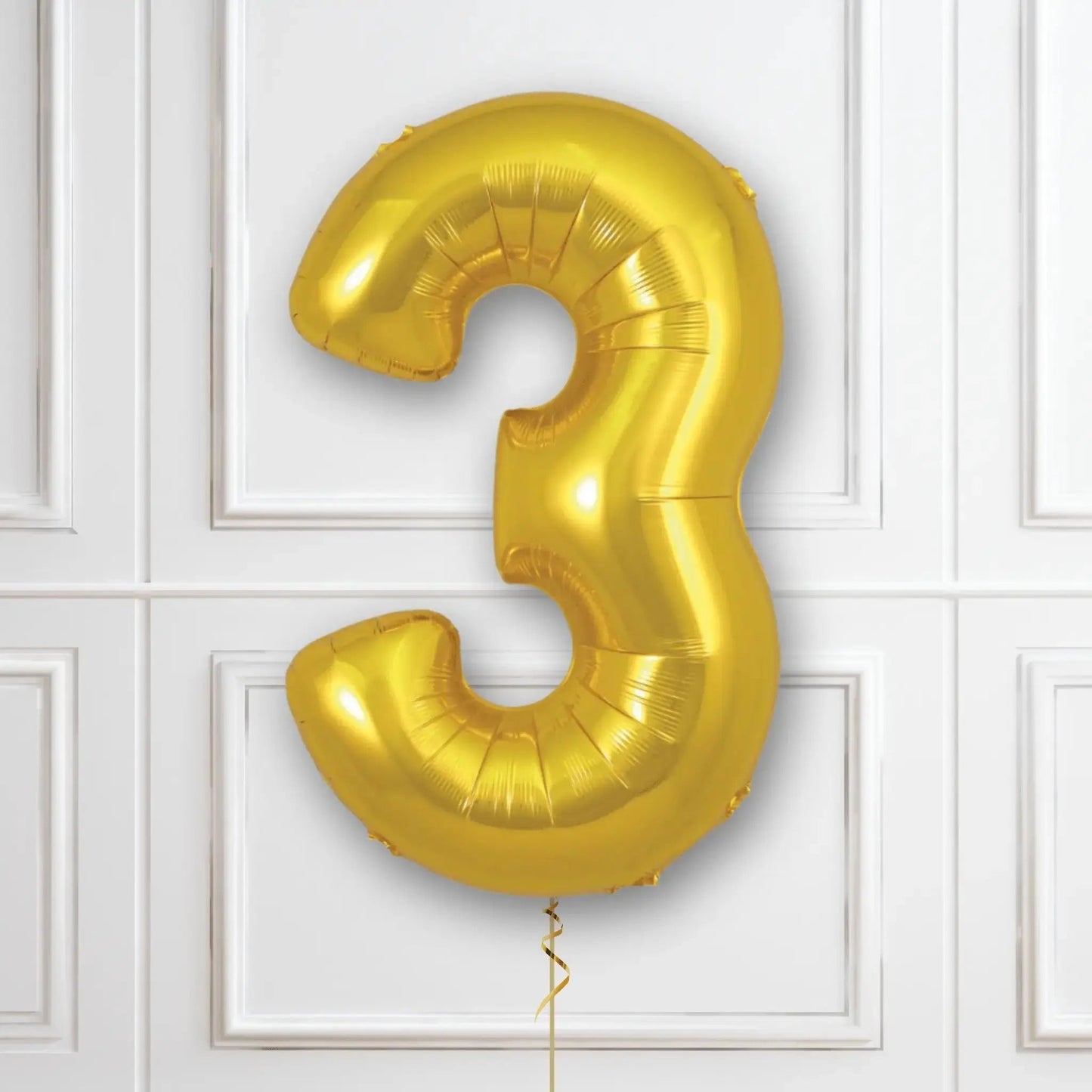 Large Gold Foil Number Balloons | The Party Hut