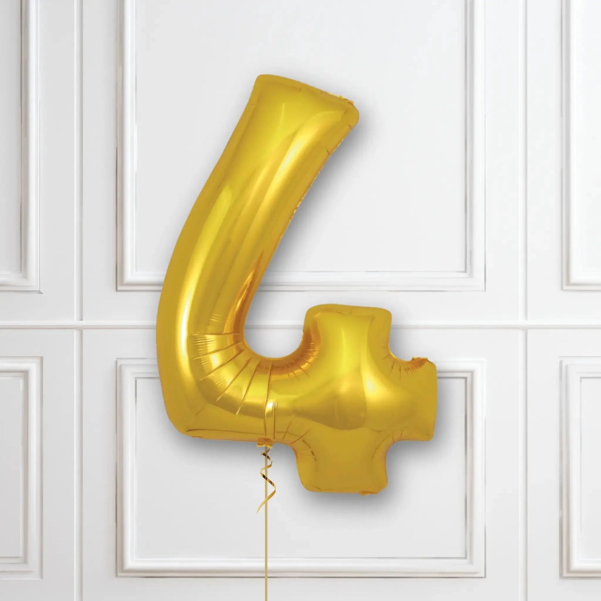 Large Gold Foil Number Balloons