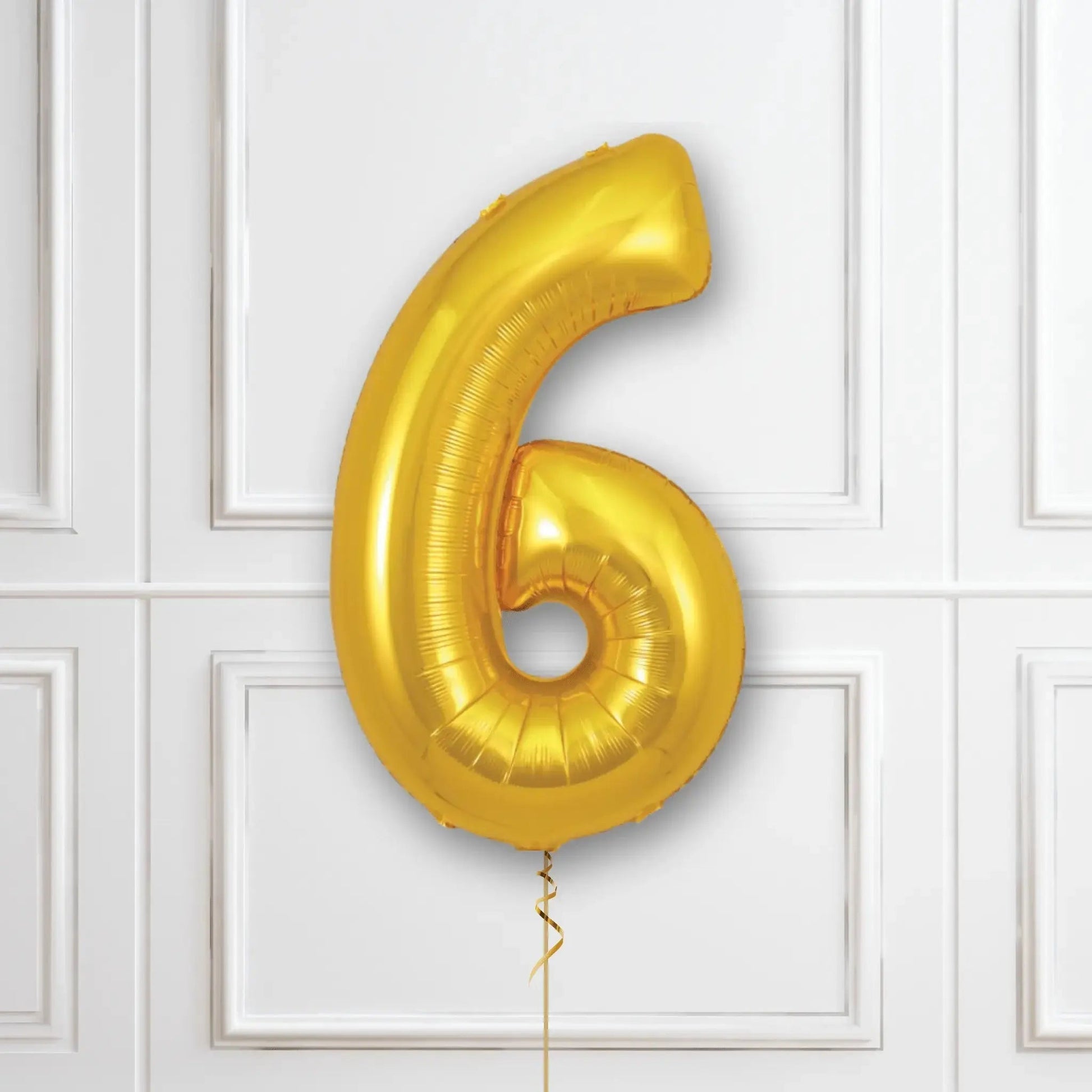 Large Gold Foil Number Balloons