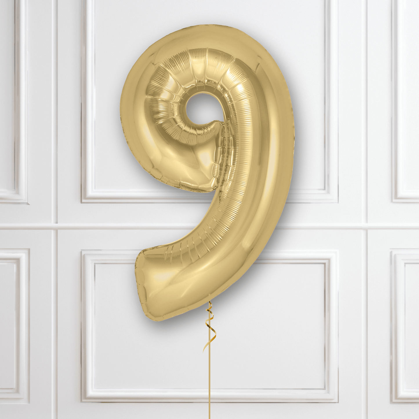 Large Gold Silk Foil Number Balloons | The Party Hut