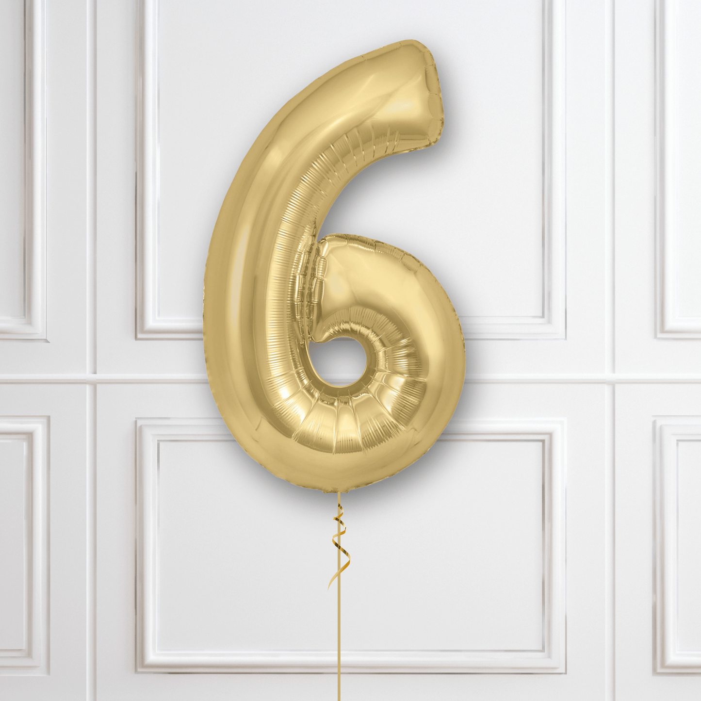 Large Gold Silk Foil Number Balloons | The Party Hut