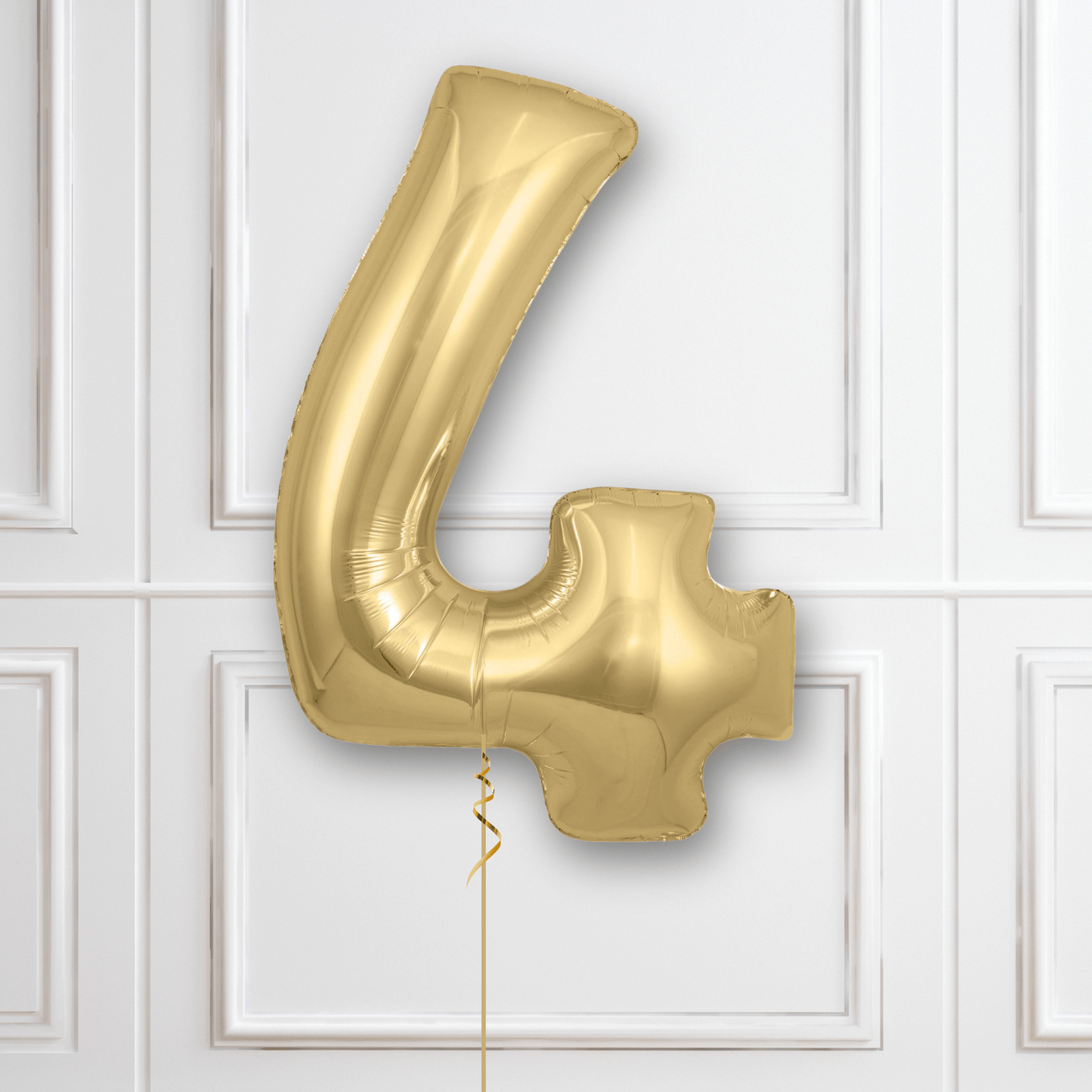 Large Gold Silk Foil Number Balloons | The Party Hut