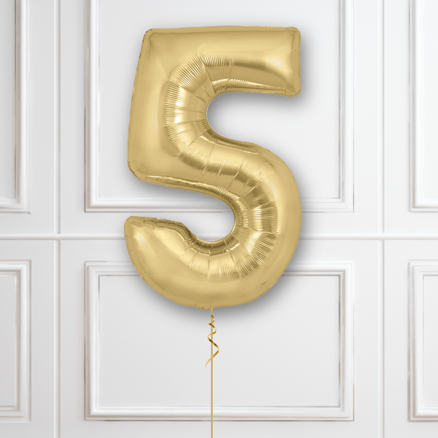 Large Gold Silk Foil Number Balloons | The Party Hut