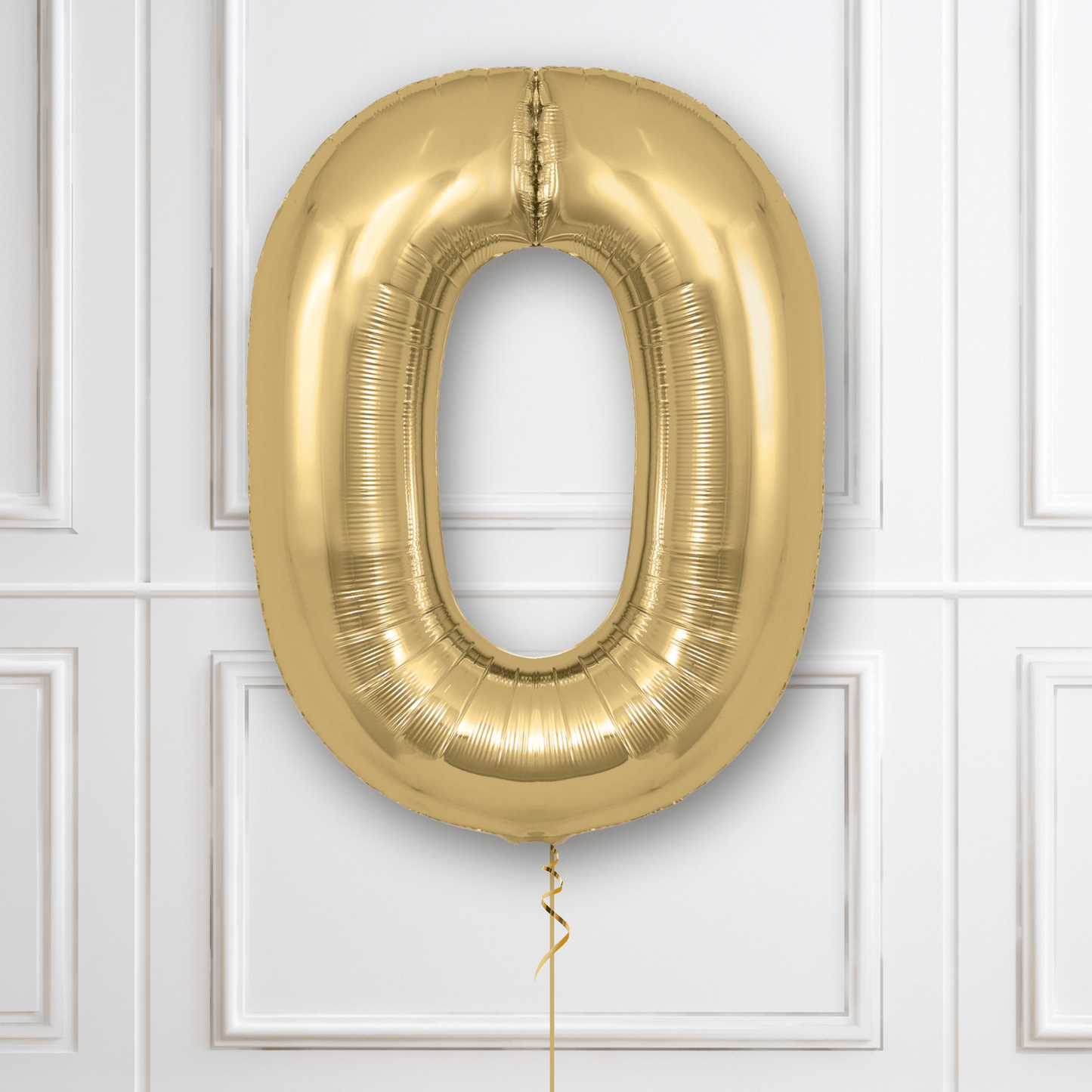 Large Gold Silk Foil Number Balloons | The Party Hut