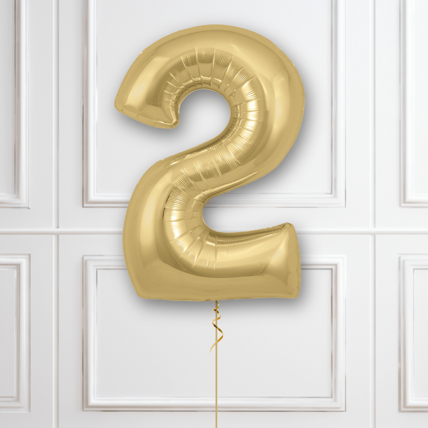 Large Gold Silk Foil Number Balloons | The Party Hut