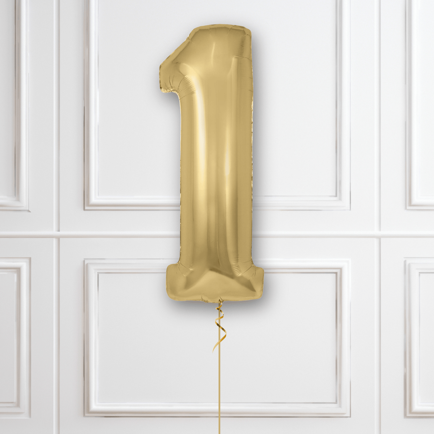 Large Gold Silk Foil Number Balloons | The Party Hut