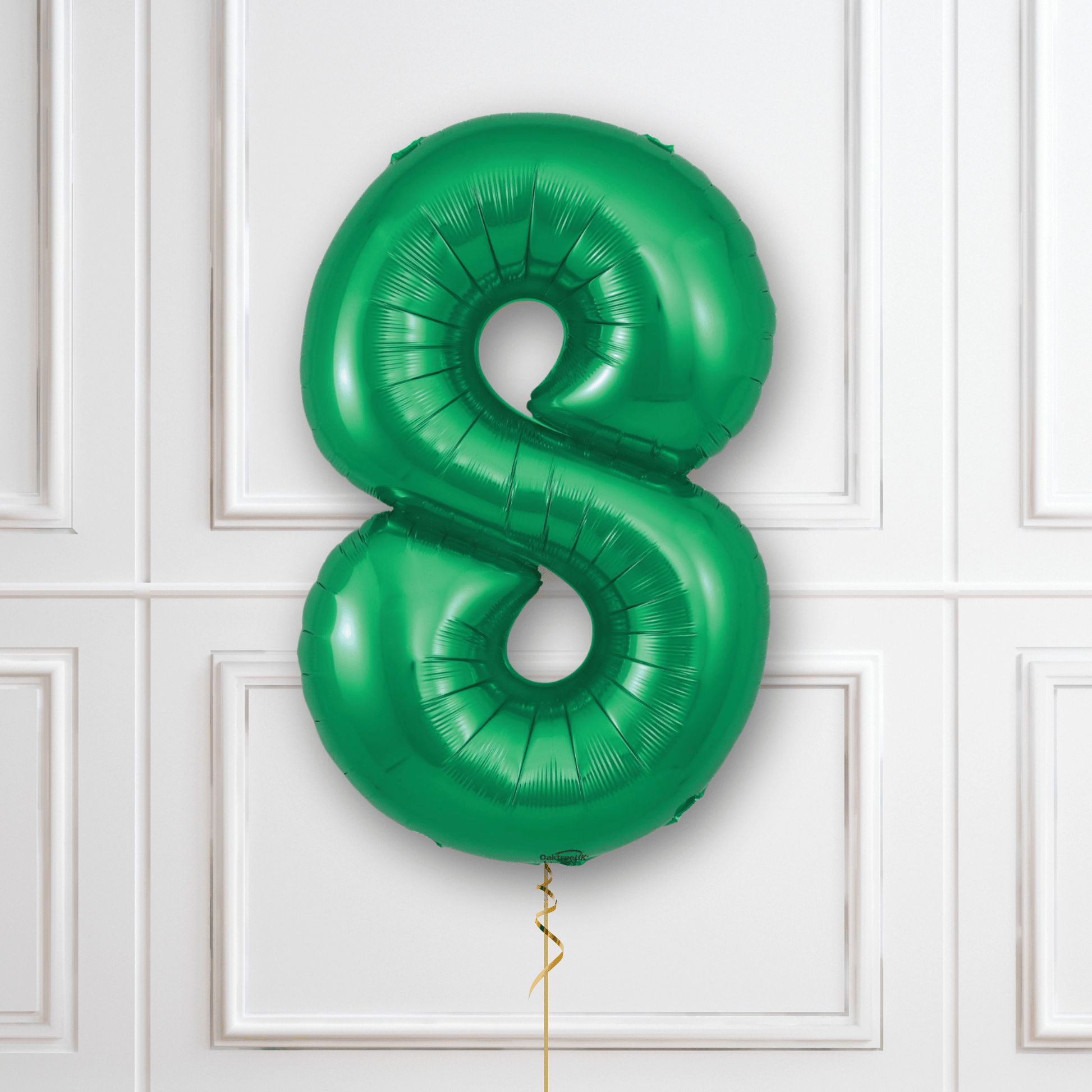 Large Green Foil Number Balloons