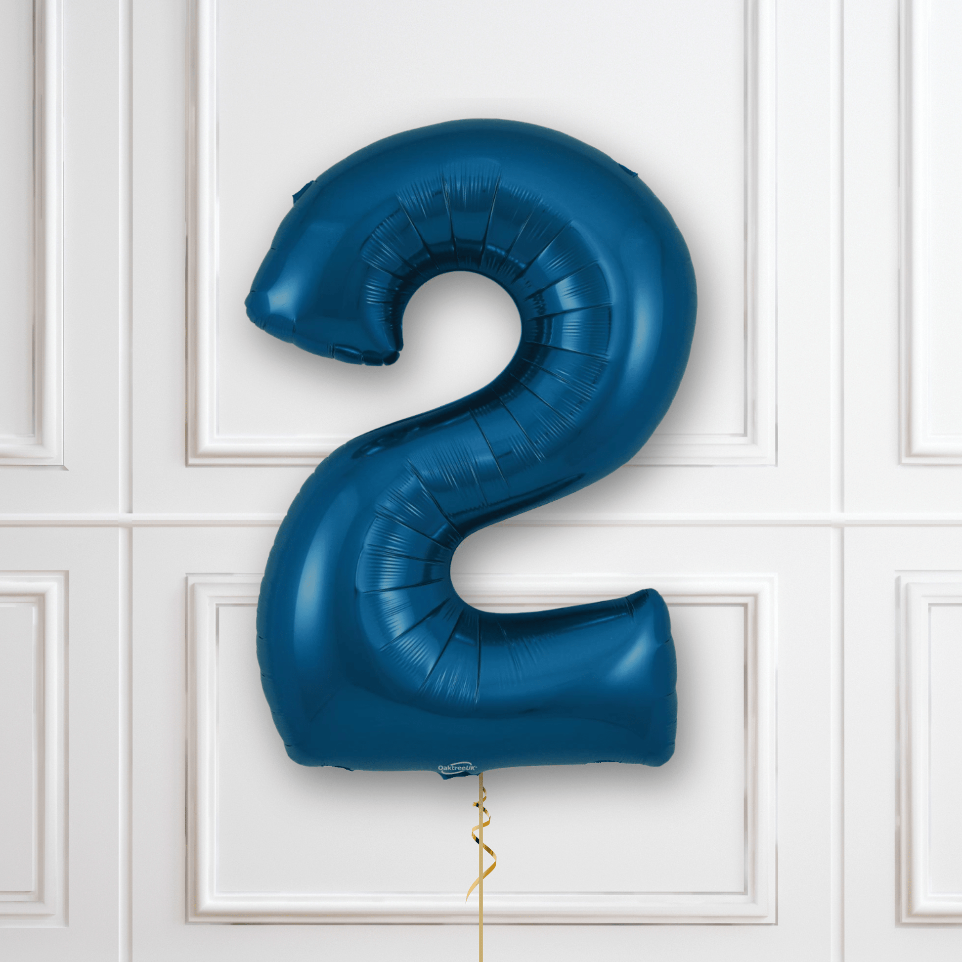 Large Navy Foil Number Balloons