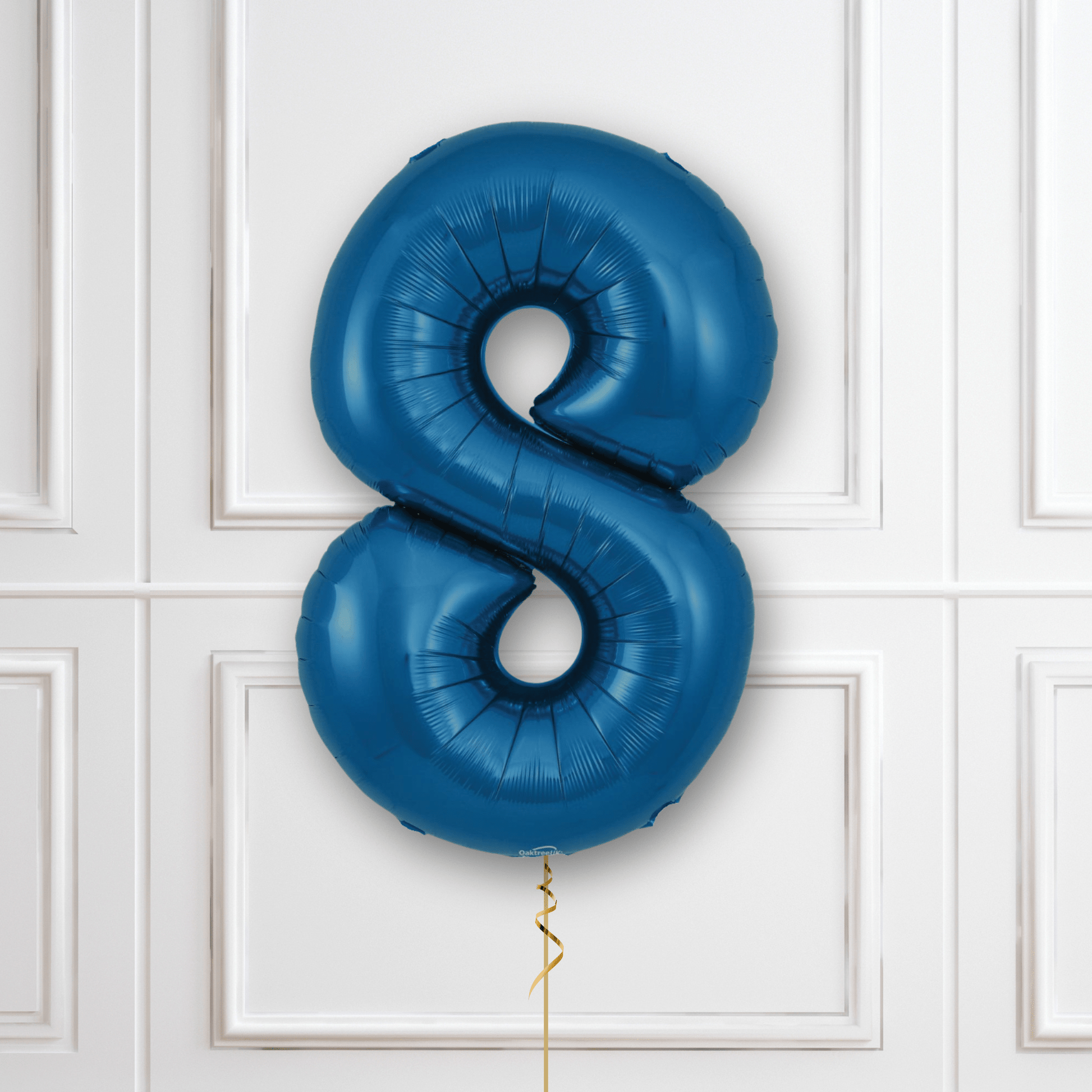 Large Navy Foil Number Balloons