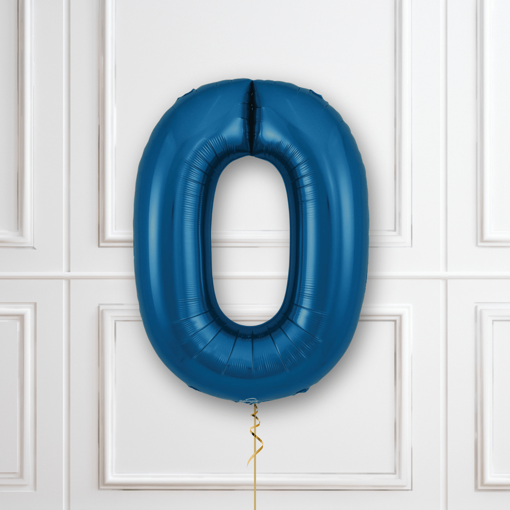 Large Navy Foil Number Balloons