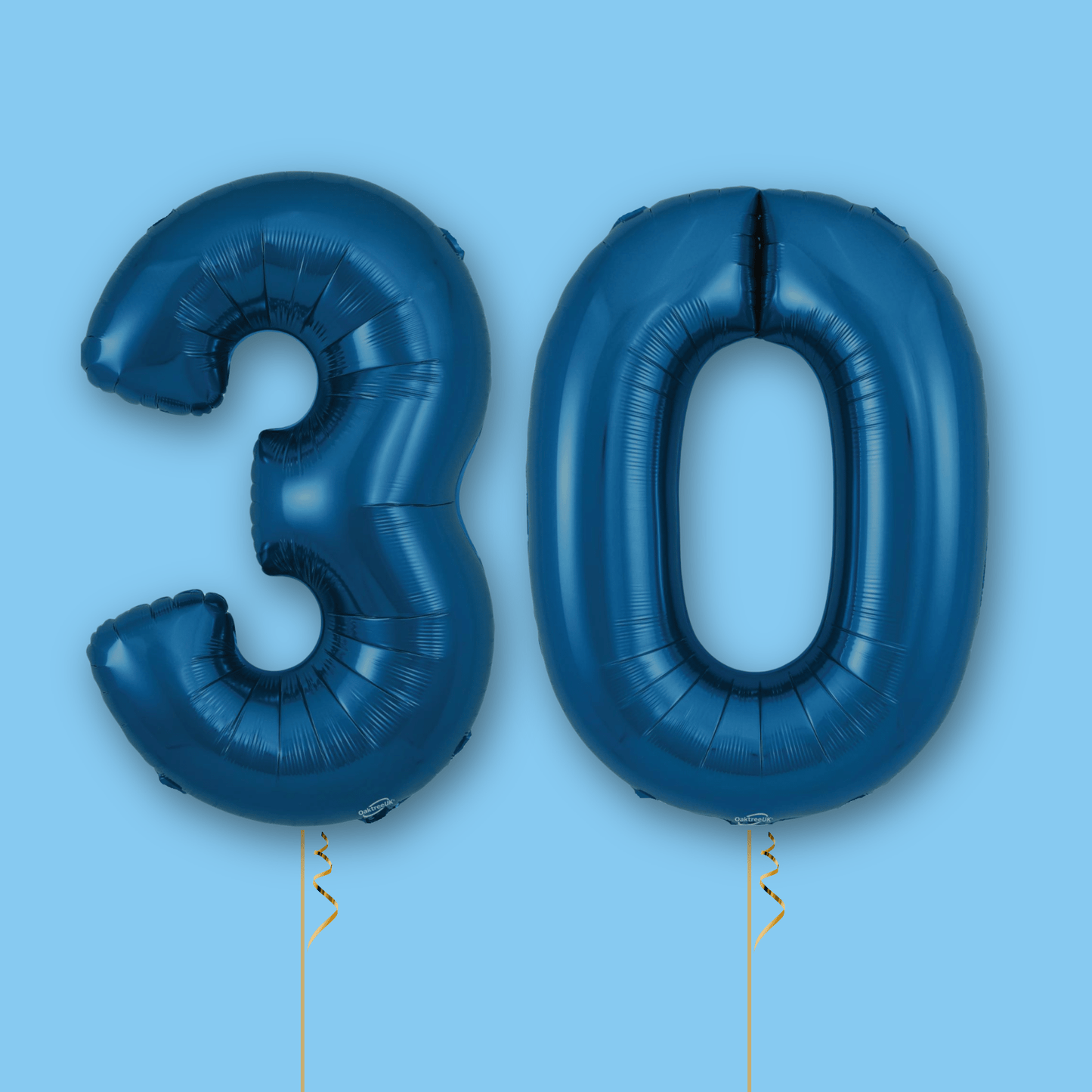 Large Navy Foil Number Balloons | The Party Hut