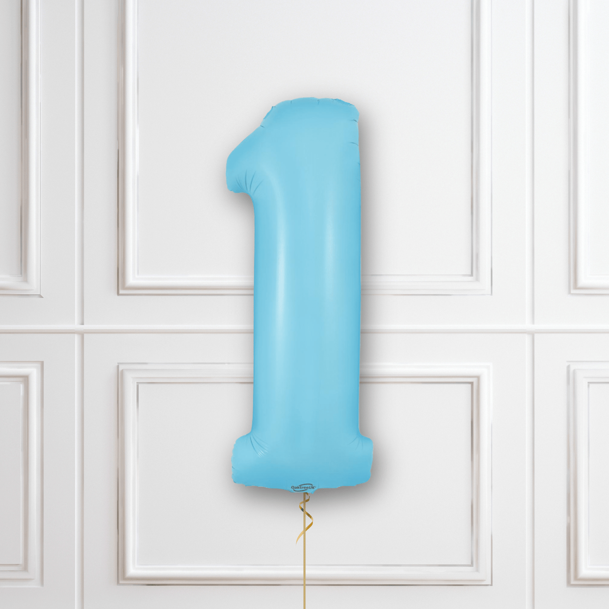 Large Pastel Blue No.1 Balloon