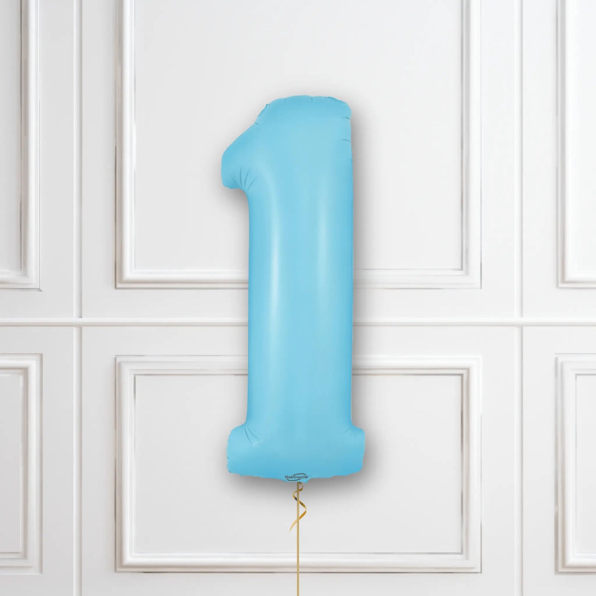 Large Pastel Blue No.1 Balloon