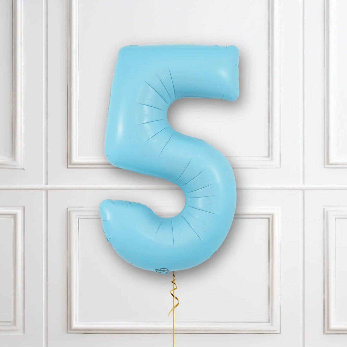 Large Pastel Blue No.5 Balloon | The Party Hut