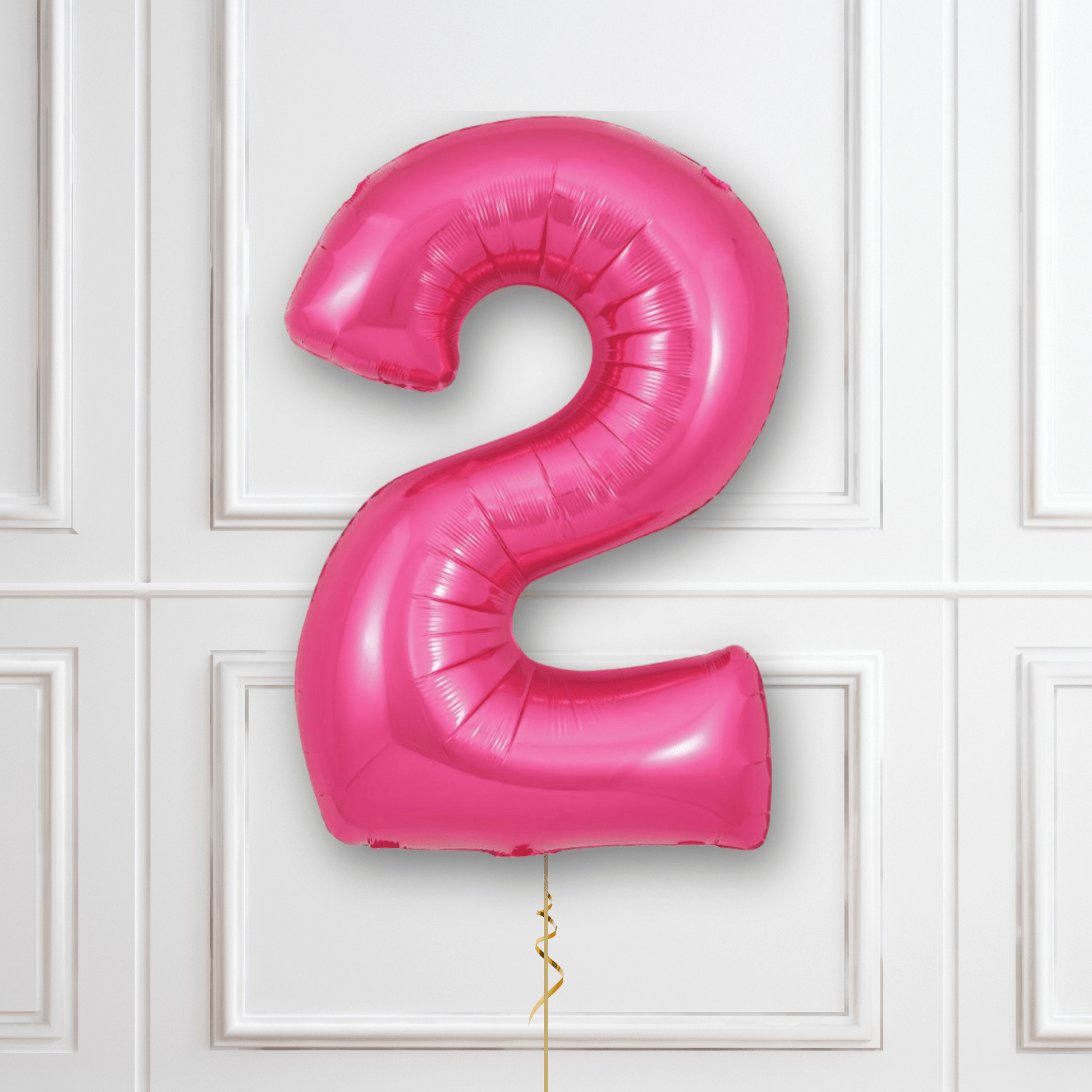 Large Pink Foil Number Balloons