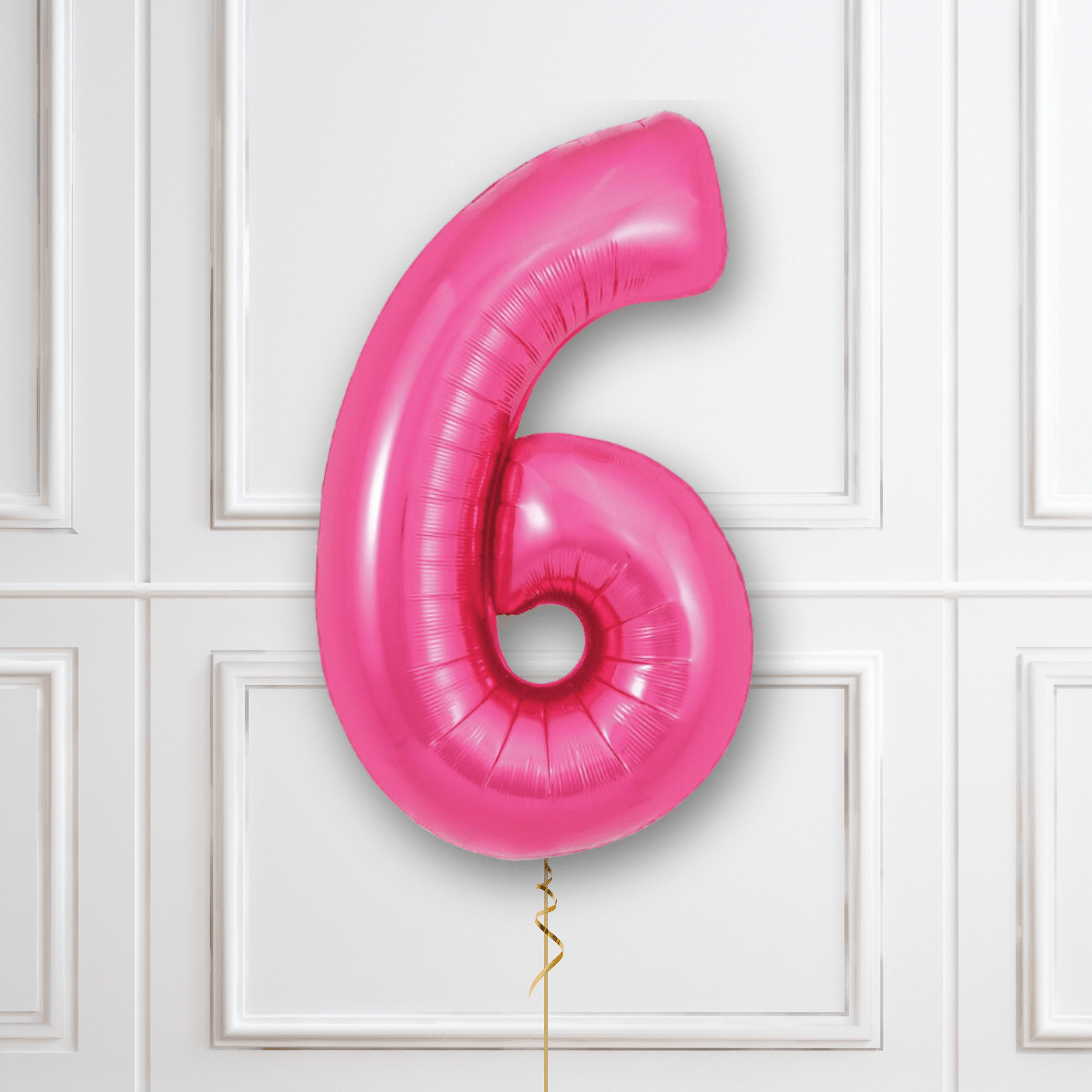 Large Pink Foil Number Balloons