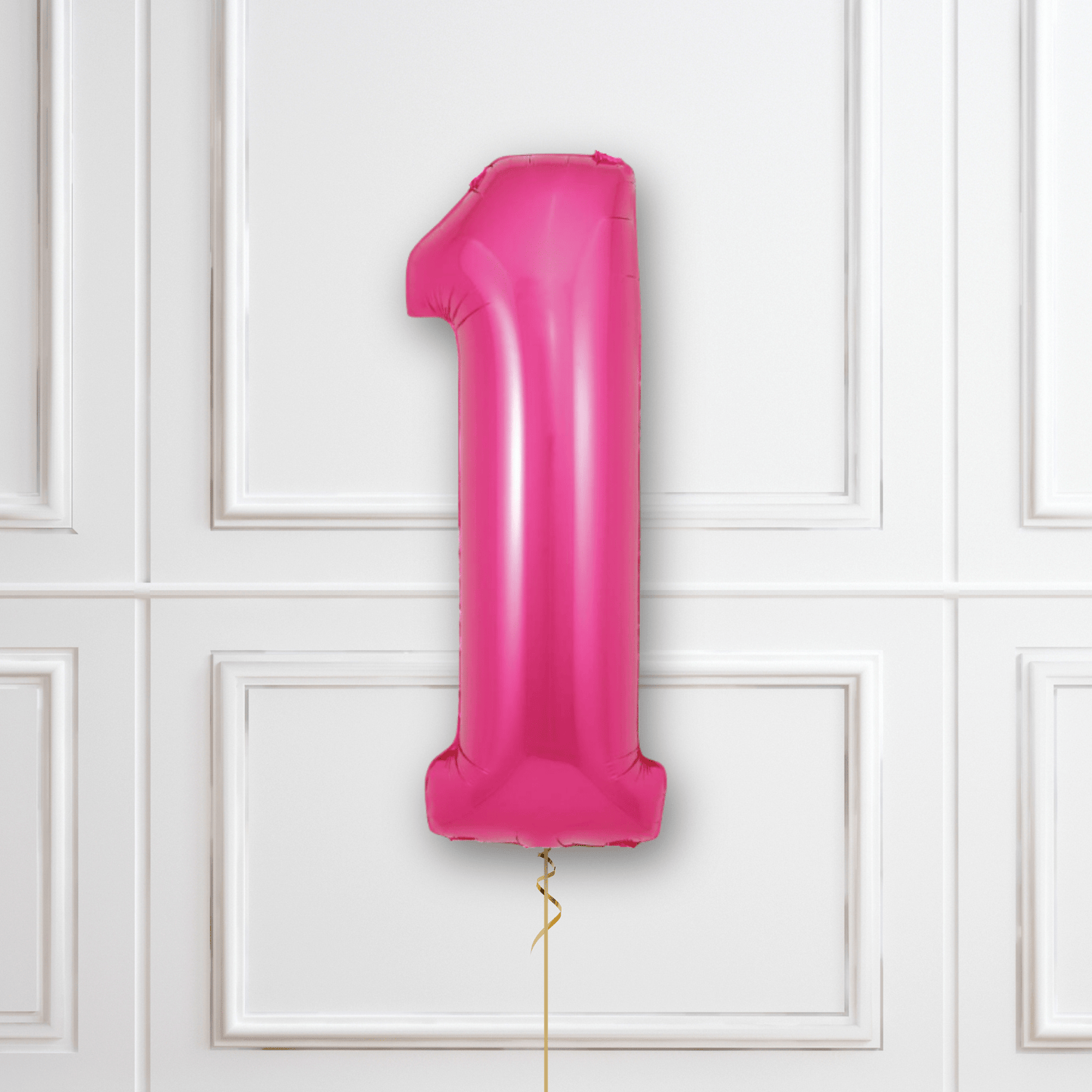 Large Pink Foil Number Balloons | The Party Hut