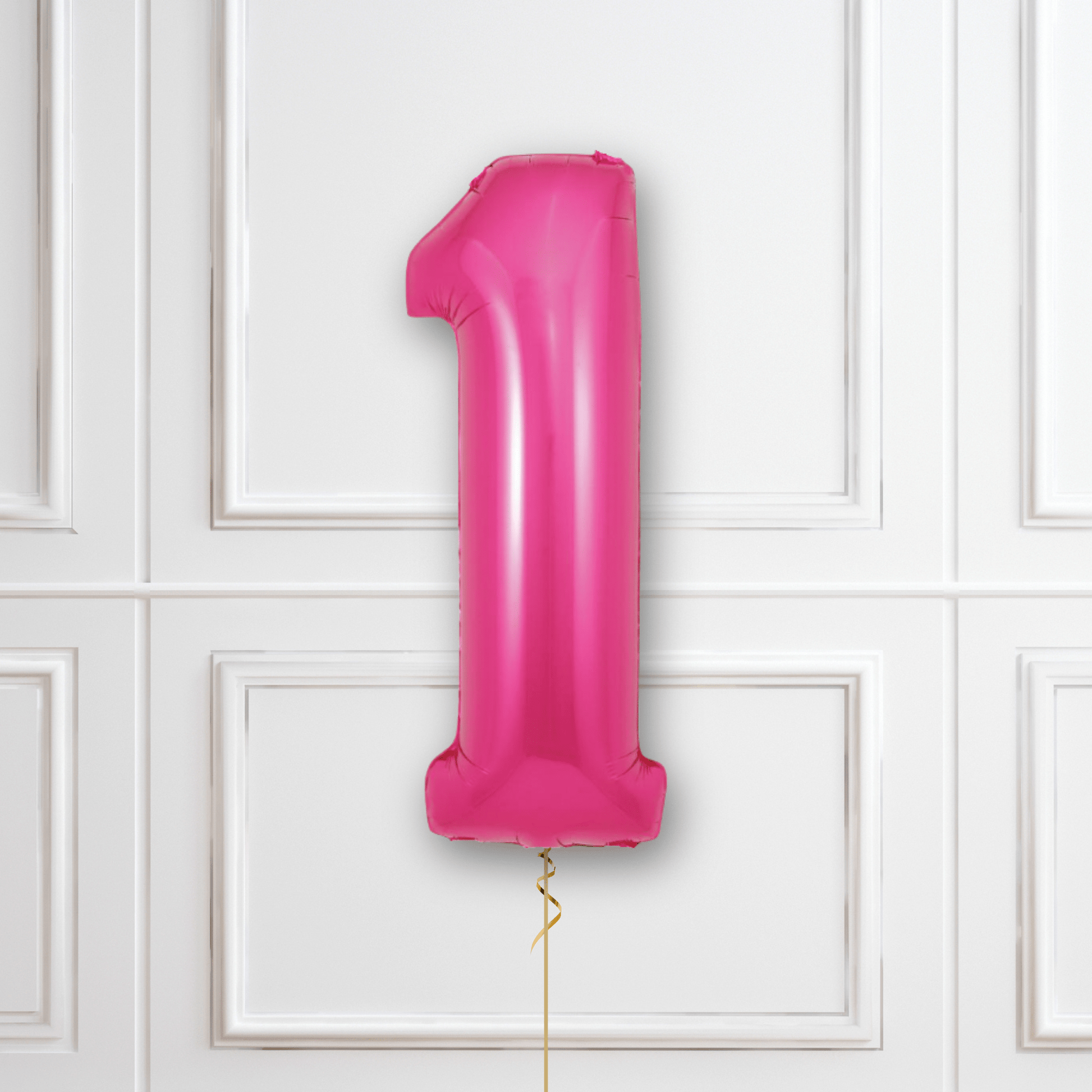 Large Pink Foil Number Balloons