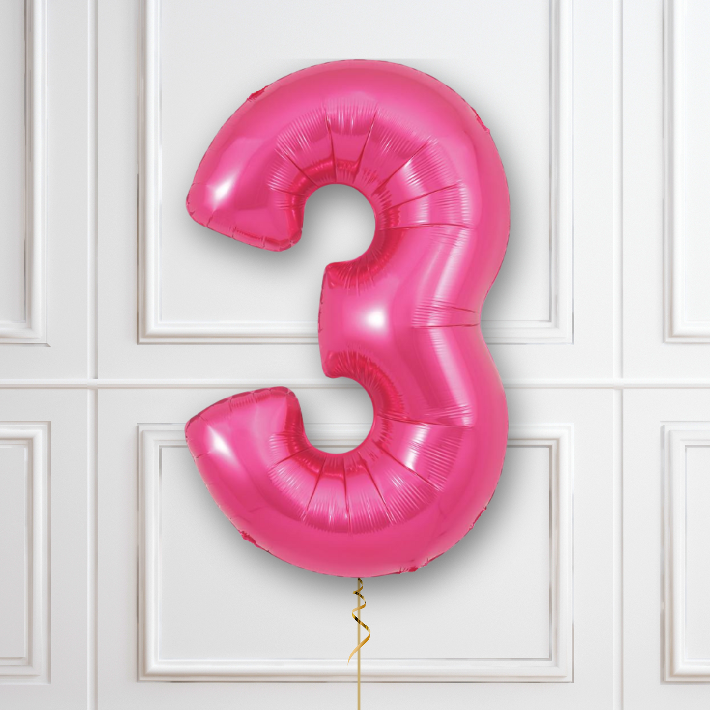 Large Pink Foil Number Balloons | The Party Hut