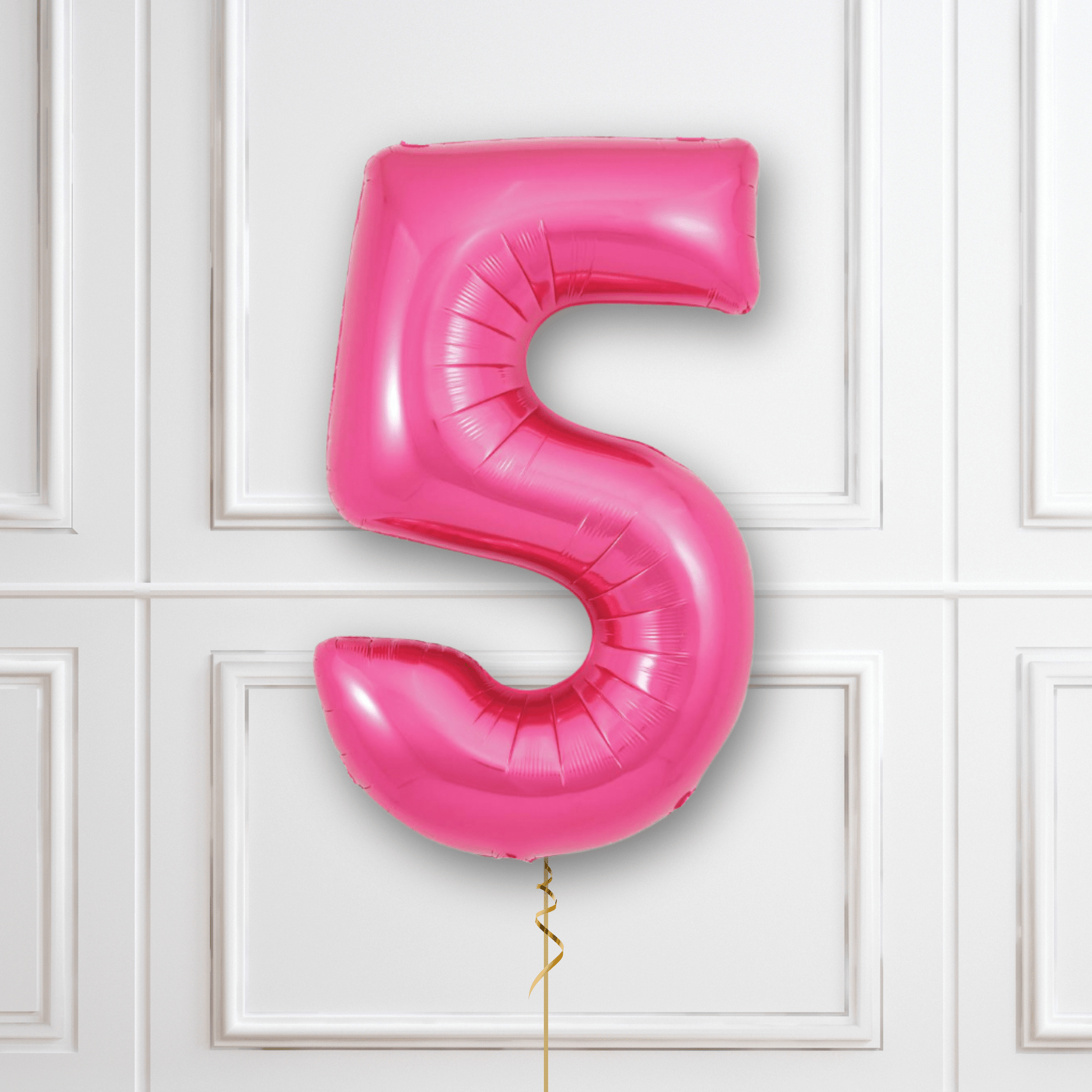 Large Pink Foil Number Balloons