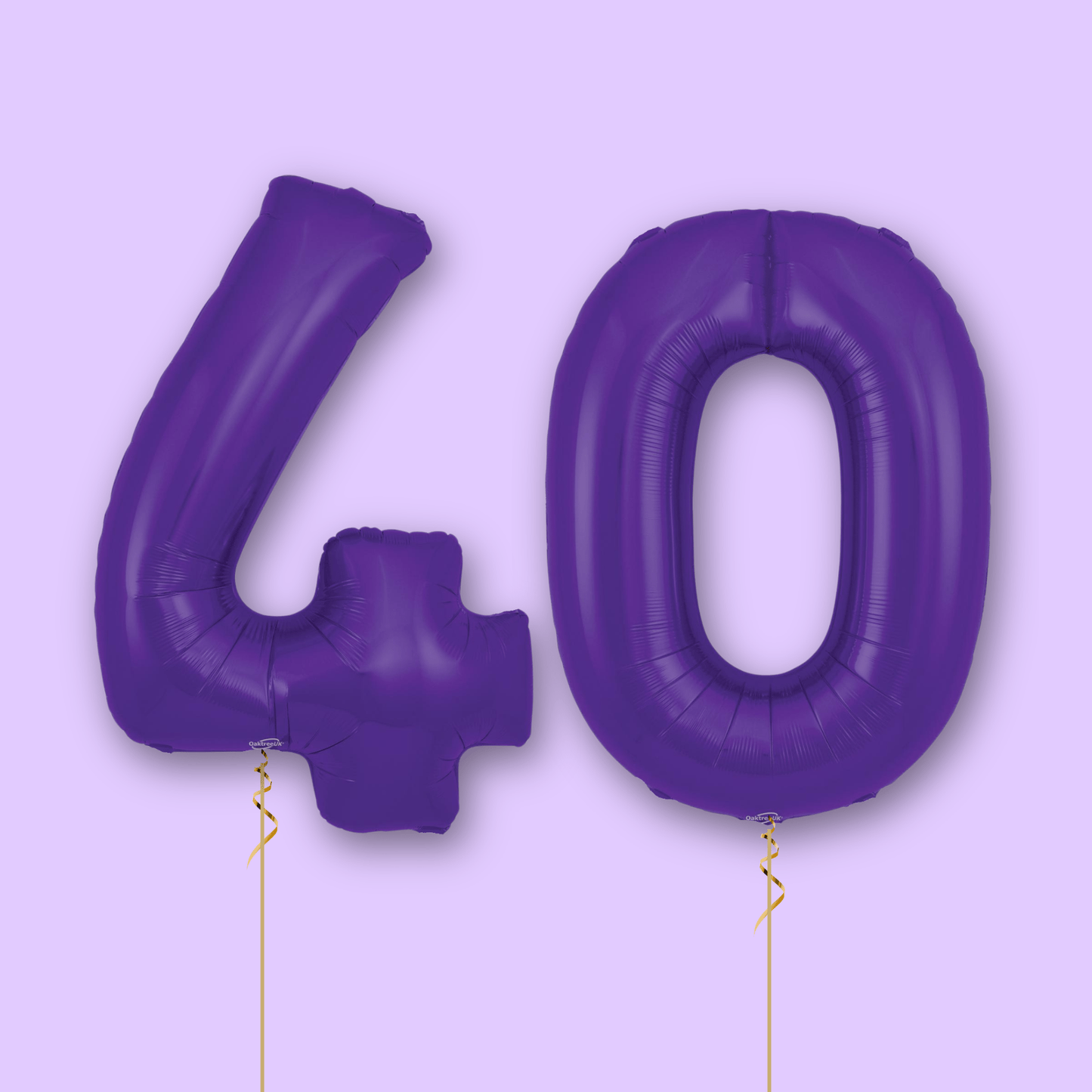 Large Purple Foil Number Balloons | The Party Hut