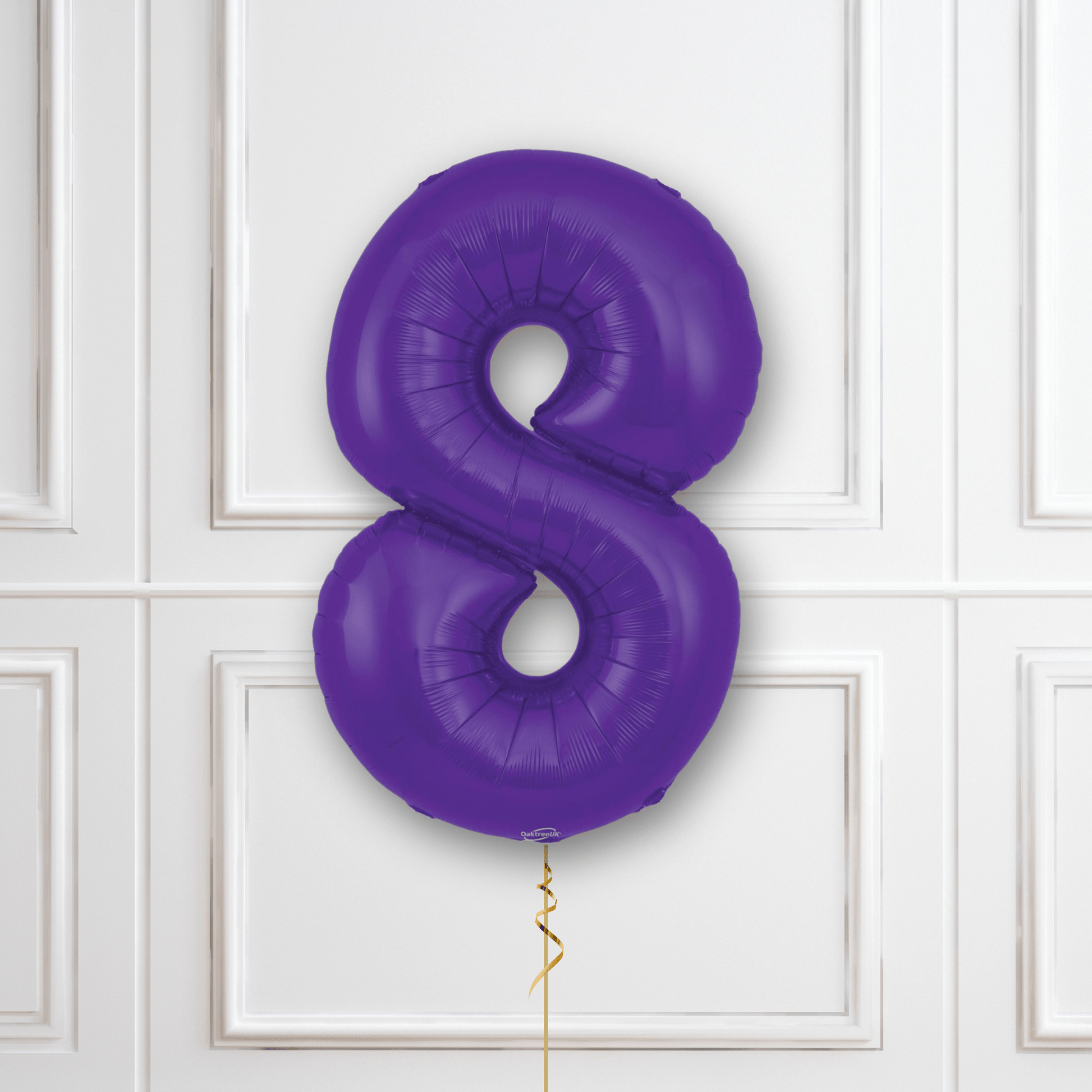 Large Purple Foil Number Balloons