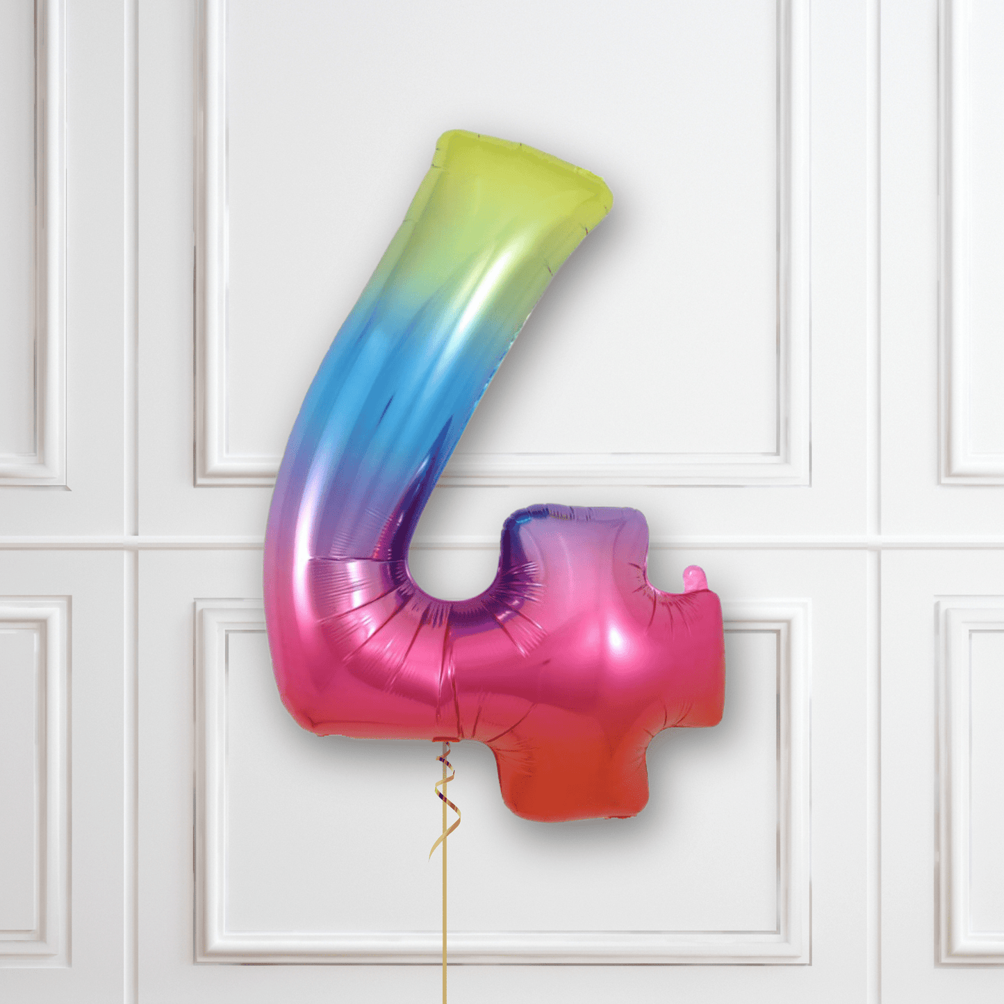 Large Rainbow Foil Number Balloons | The Party Hut