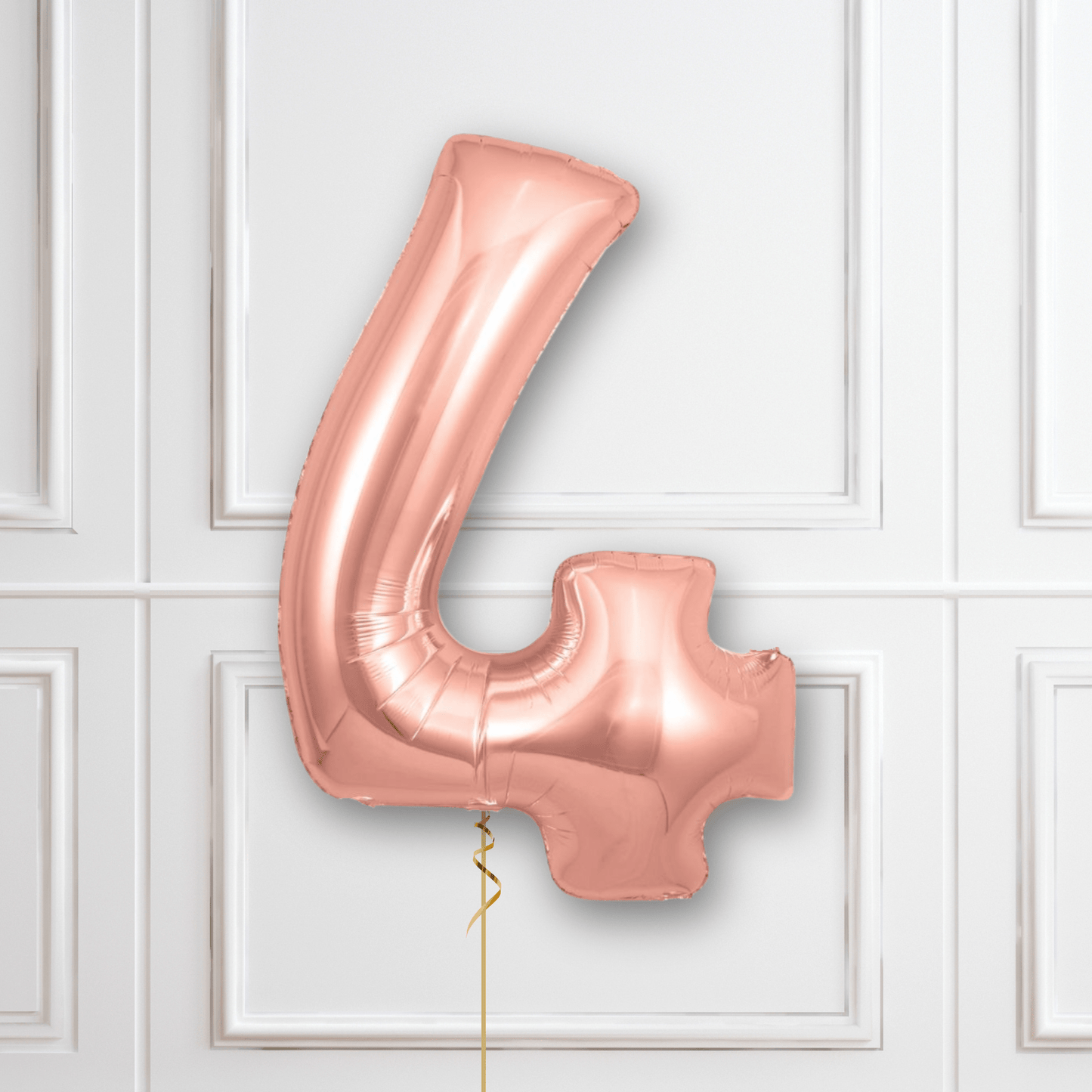 Large Rose Gold Foil Number Balloons | The Party Hut