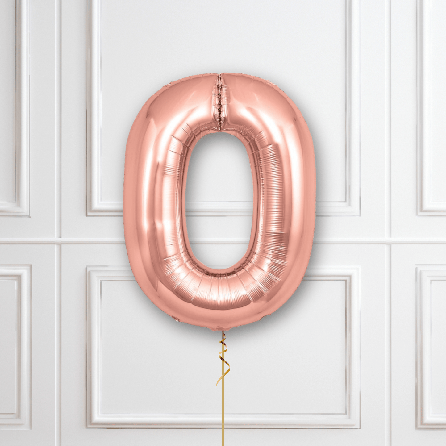 Large Rose Gold Foil Number Balloons | The Party Hut