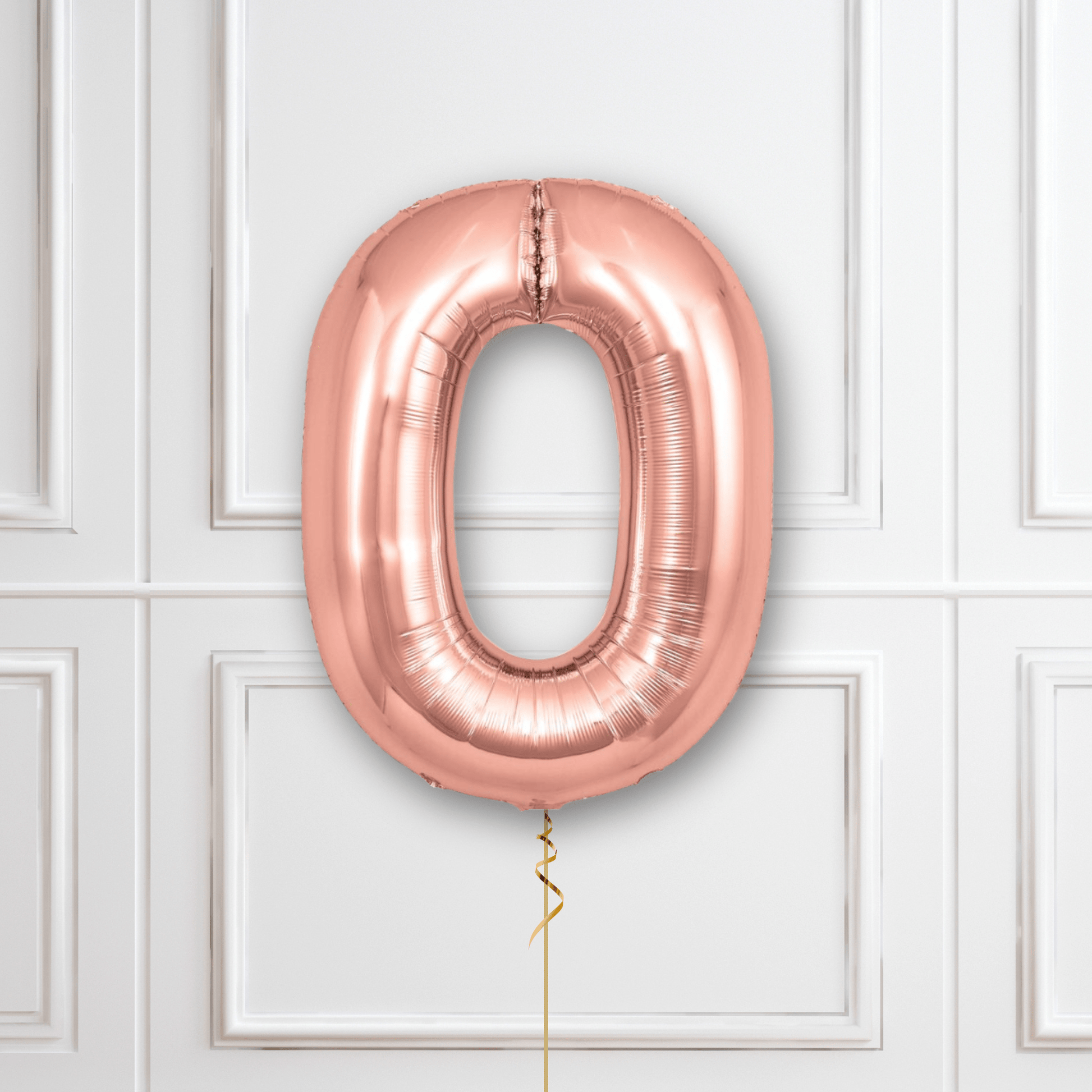 Large Rose Gold Foil Number Balloons