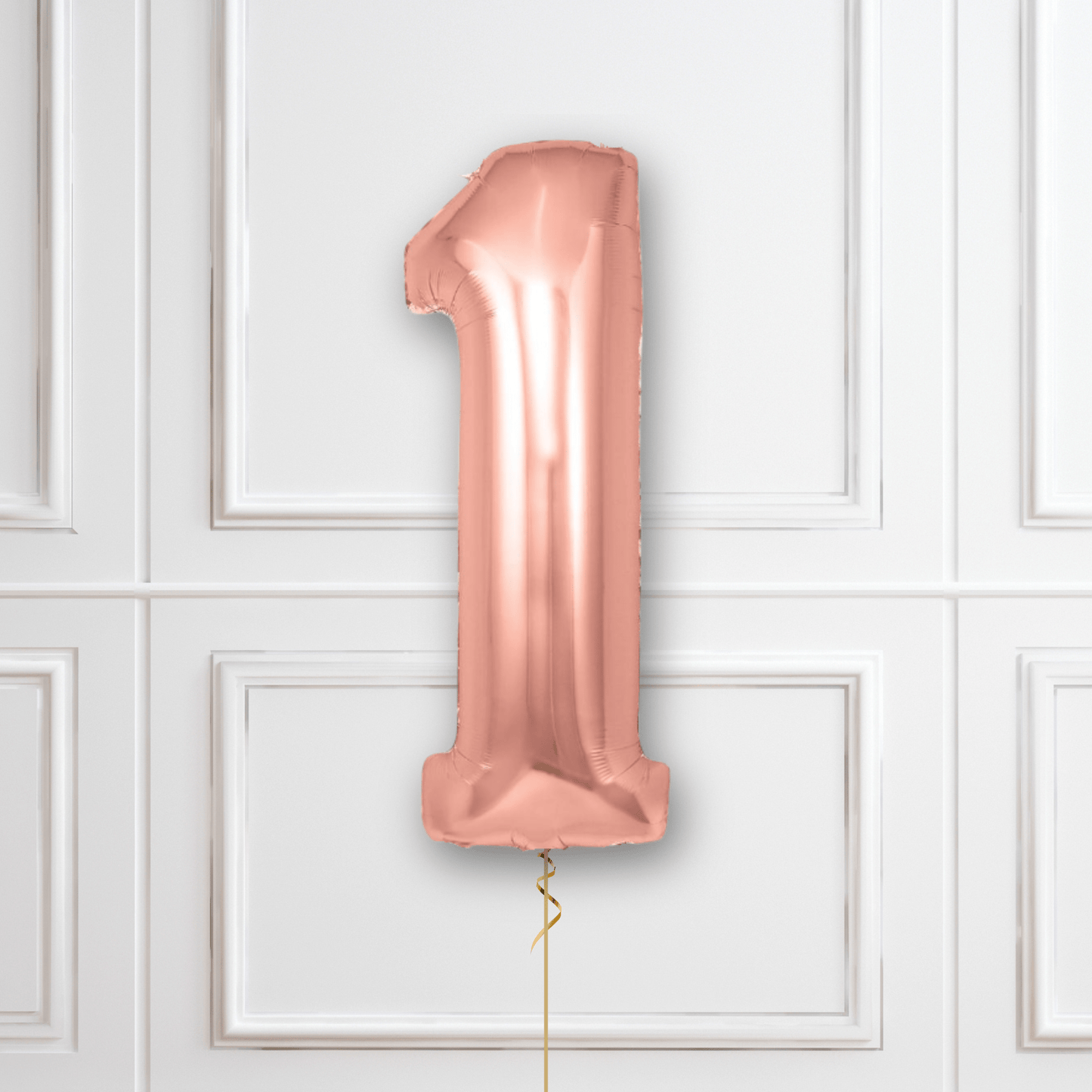 Large Rose Gold Foil Number Balloons | The Party Hut