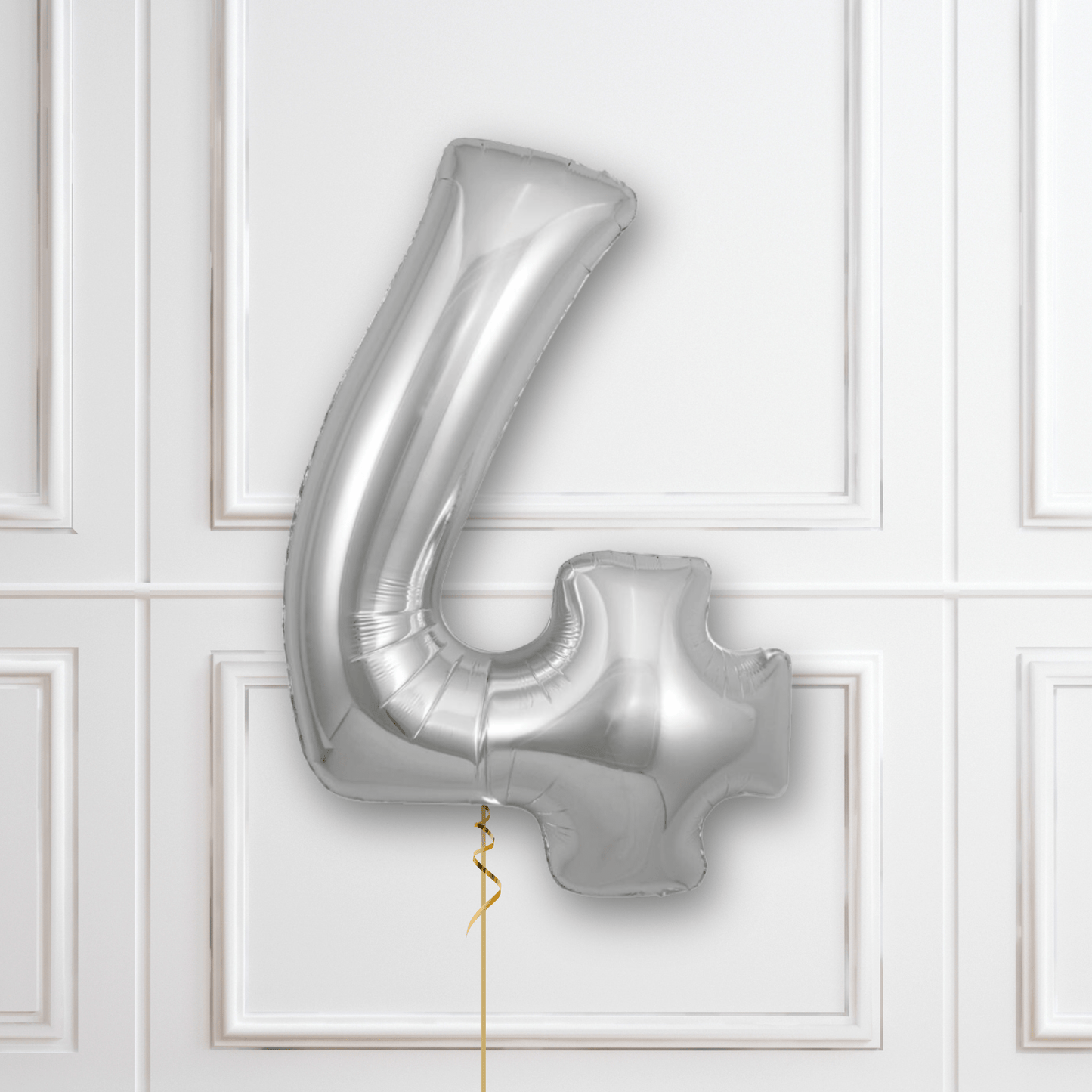 Large Silver Foil Number Balloons | The Party Hut