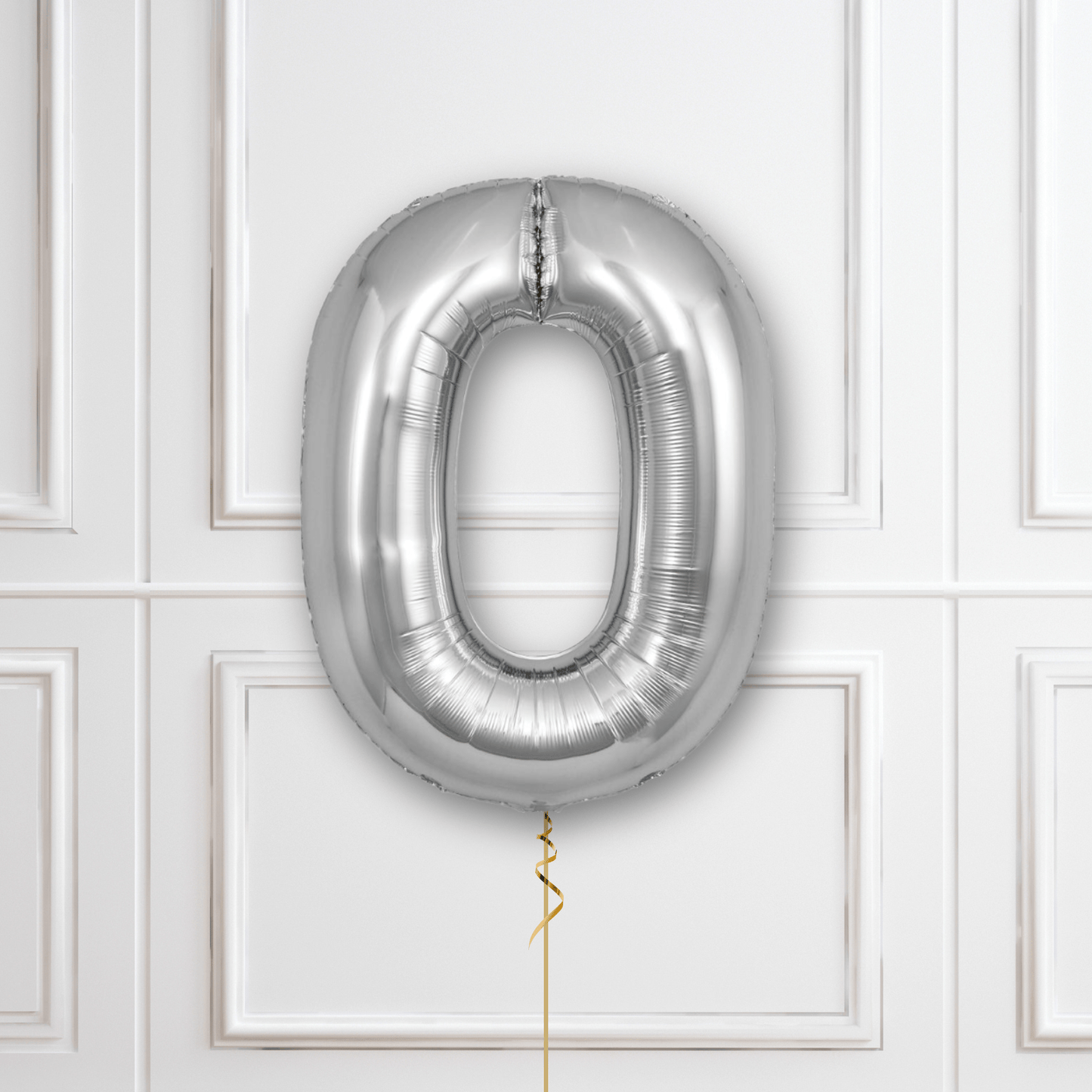 Large Silver Foil Number Balloons | The Party Hut