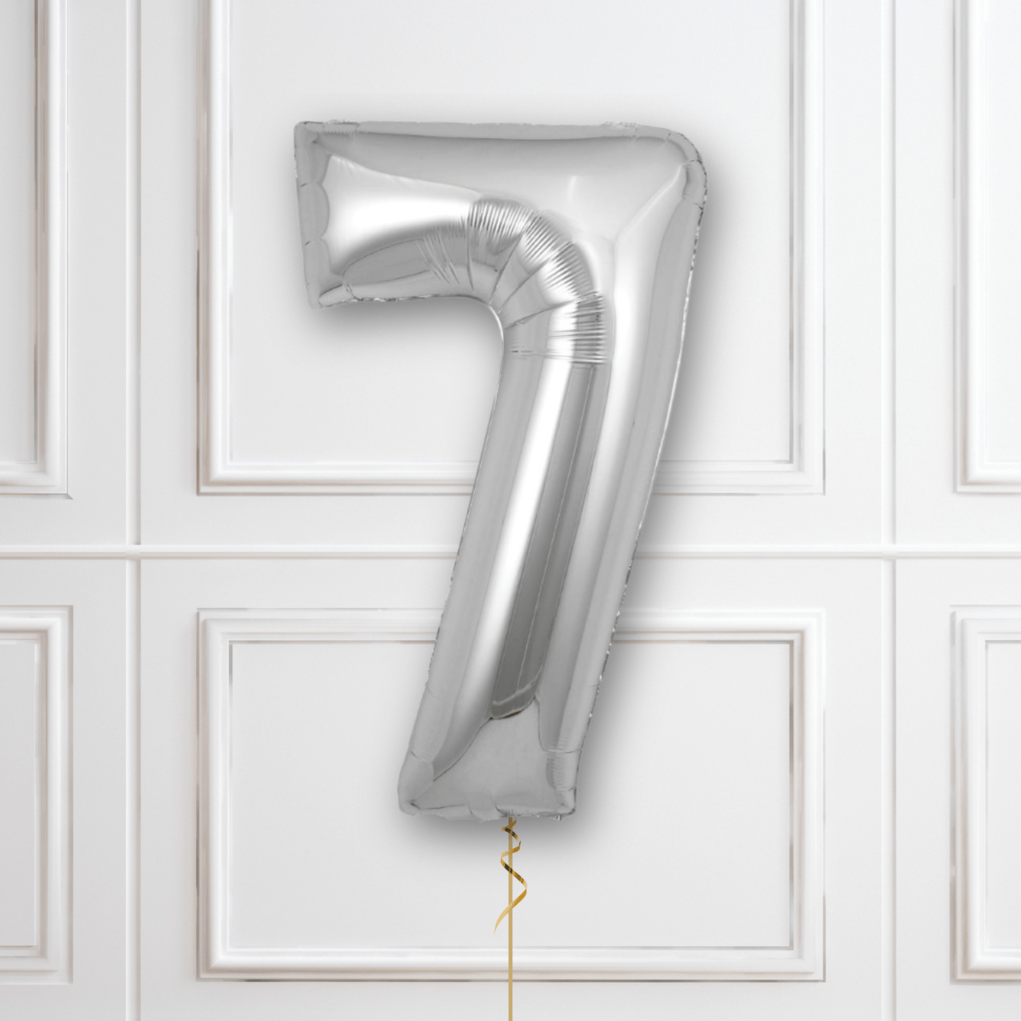 Large Silver Foil Number Balloons | The Party Hut