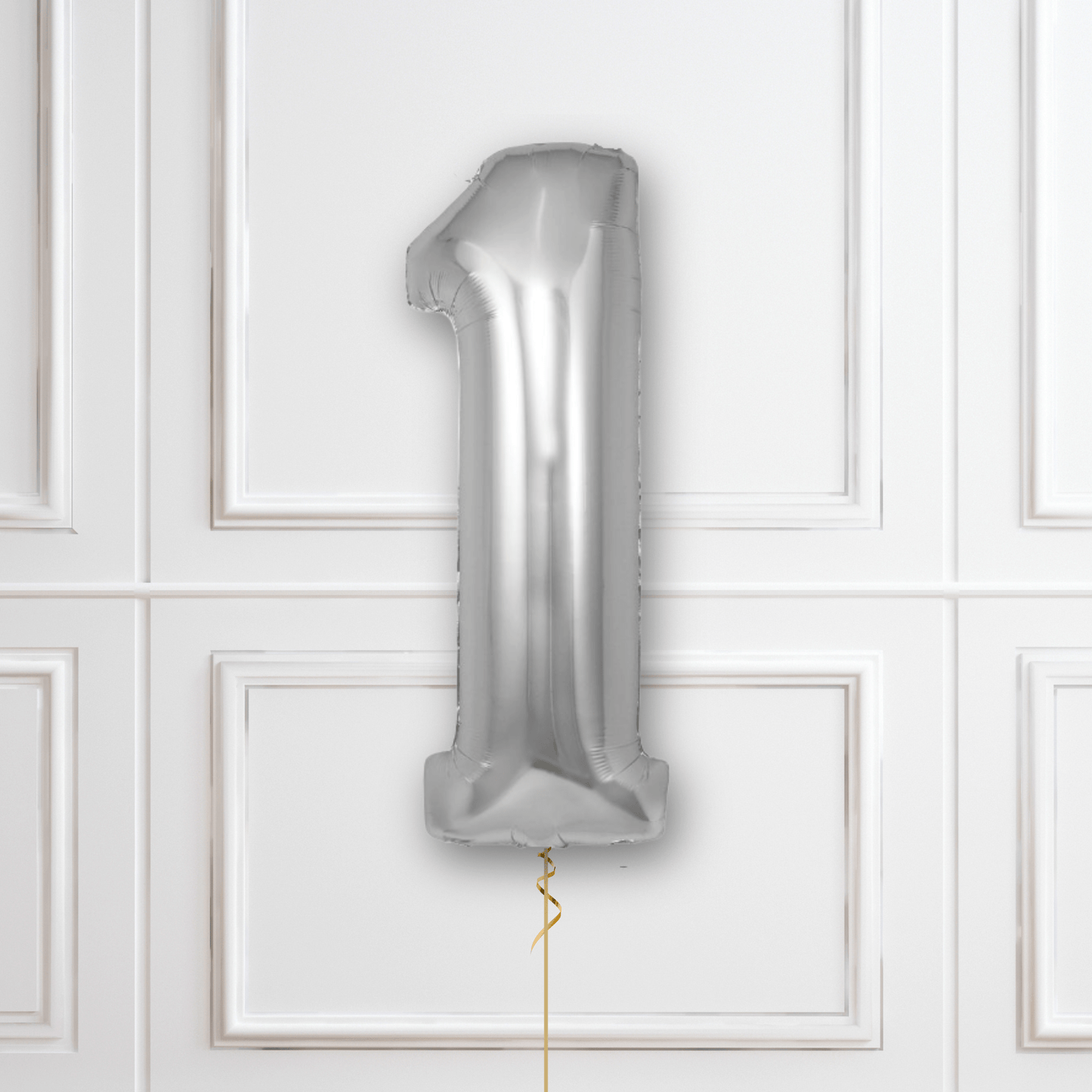 Large Silver Foil Number Balloons | The Party Hut