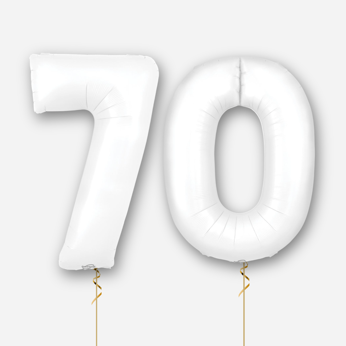 Large White Foil Number Balloons | The Party Hut