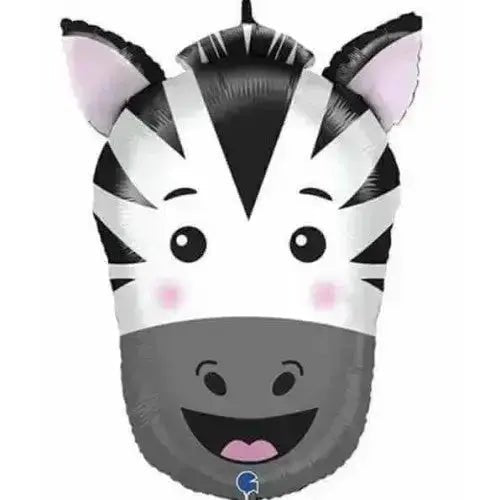 Large Zebra Face Balloon | The Party Hut