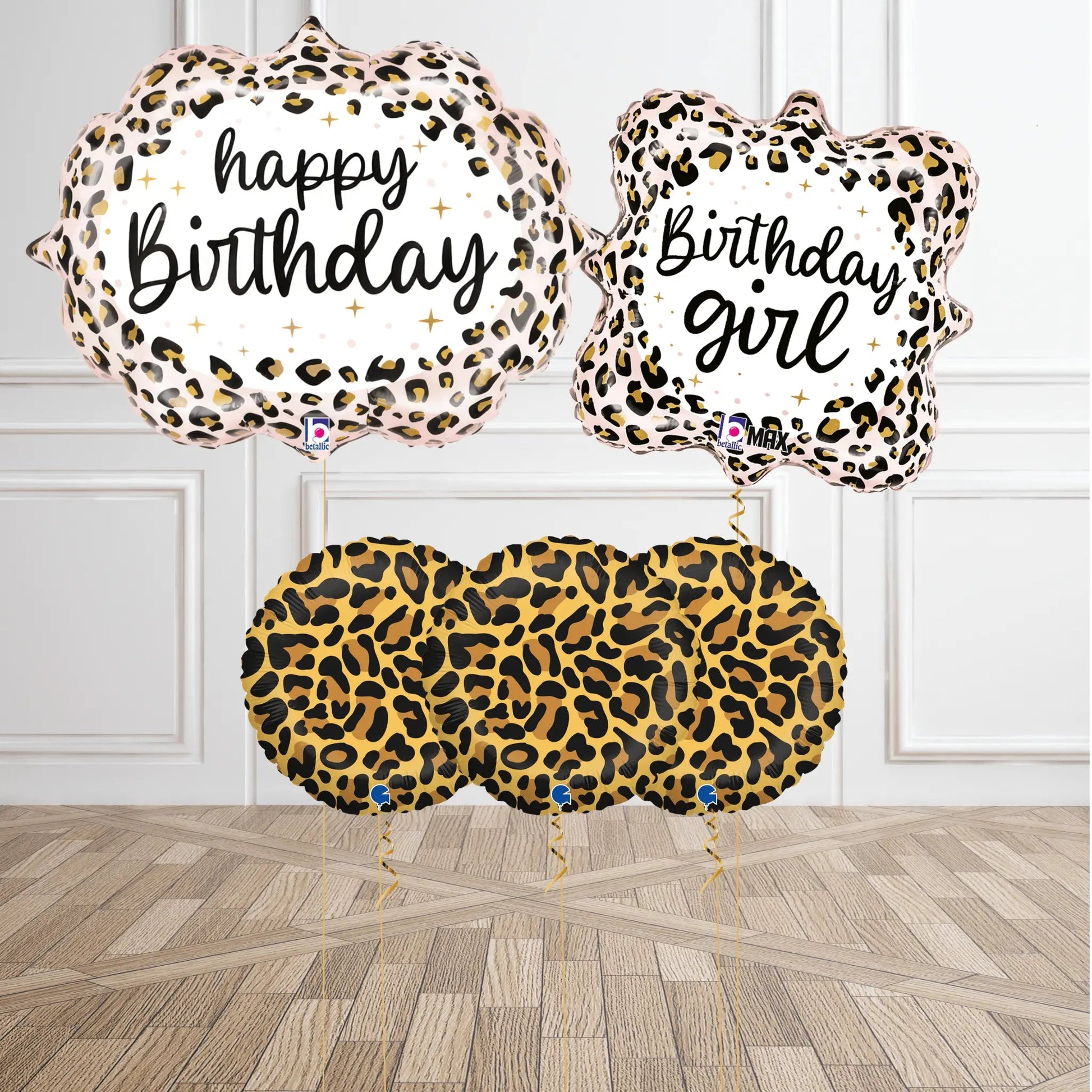 Leopard Print Birthday Balloon Bouquet